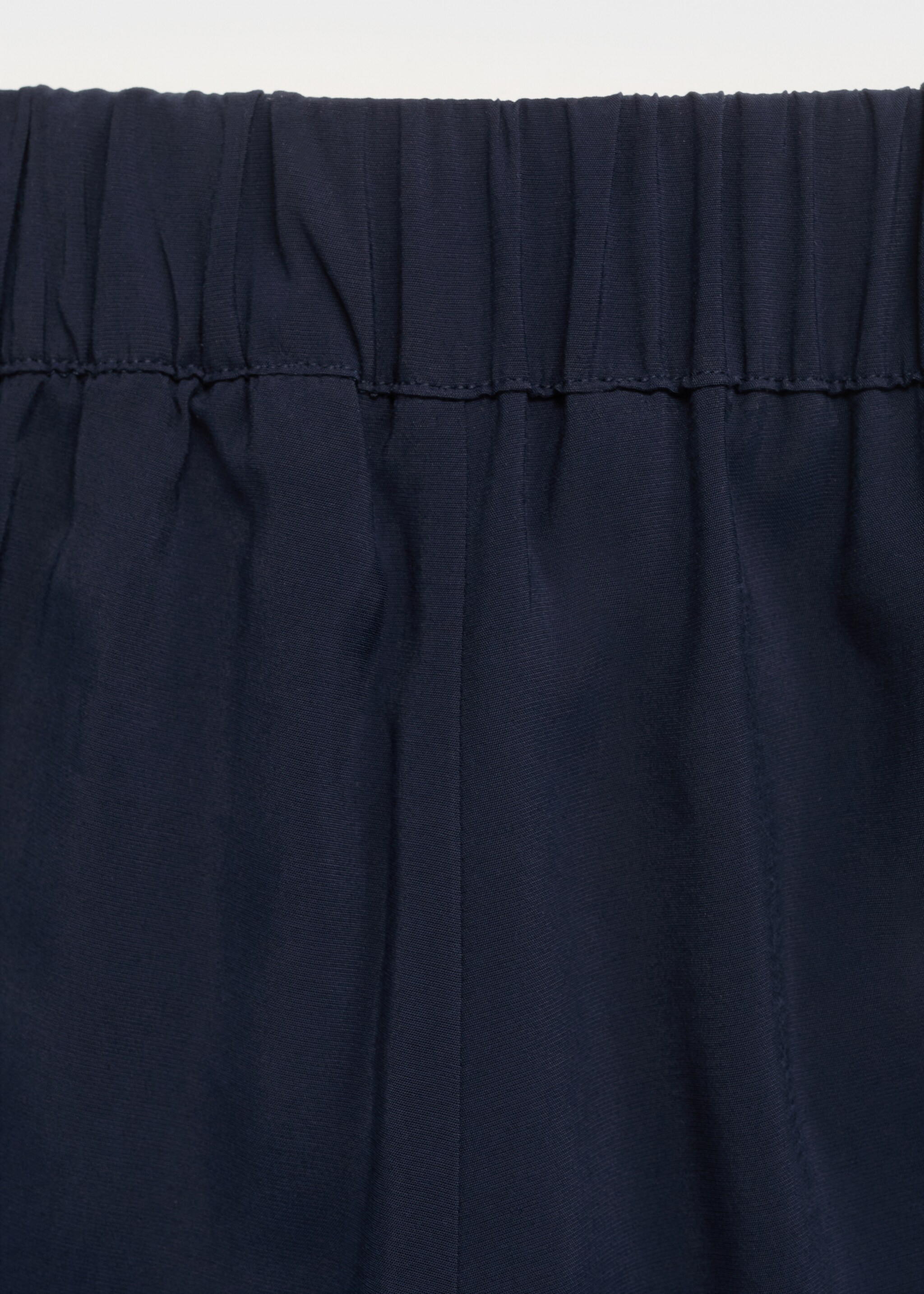 Straight-fit pleated trousers - Details of the article 0, Navy. Ref: 17074087-00.