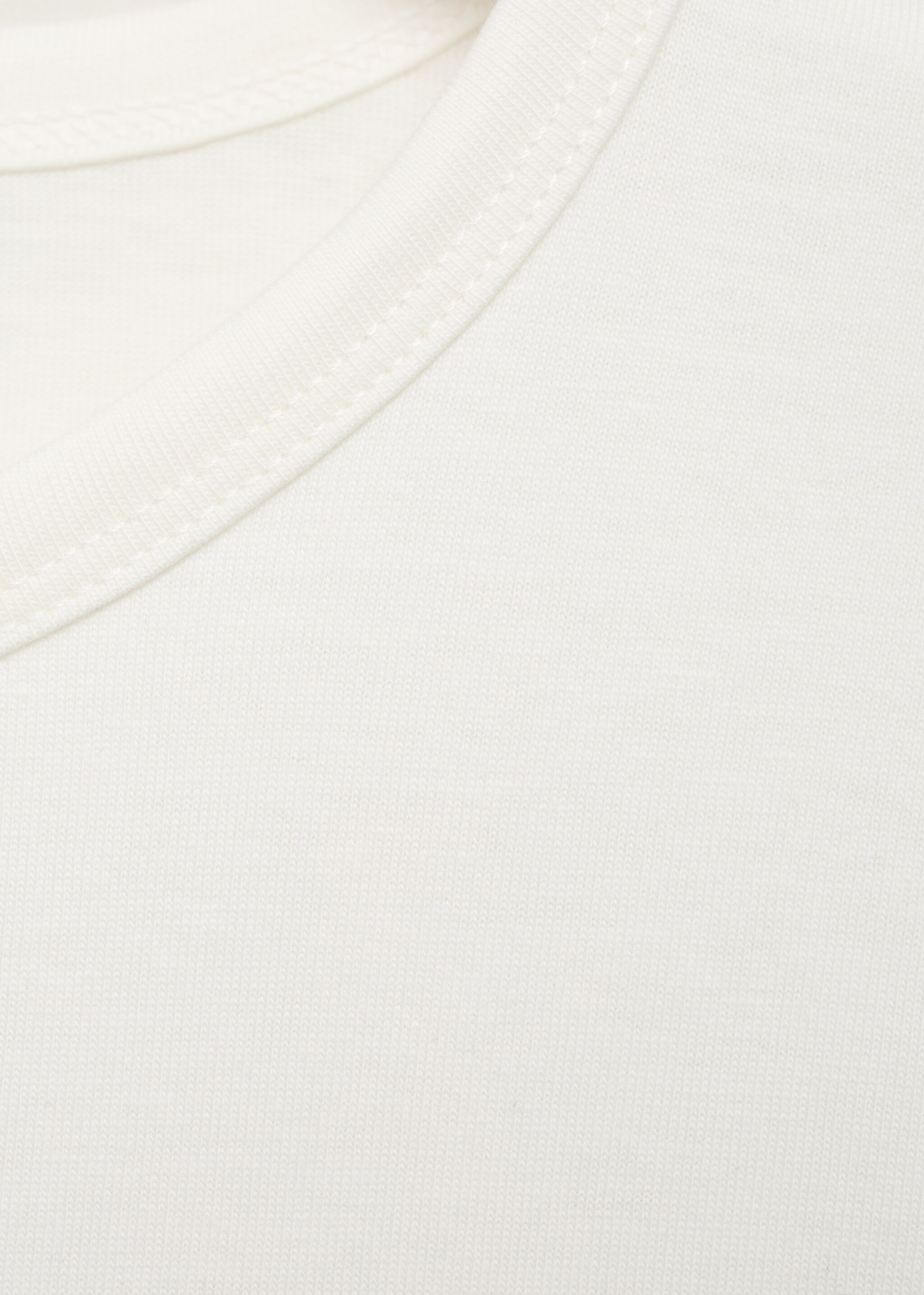 Printed cotton-blend t-shirt - Details of the article 8, White. Ref: 17074088-00.
