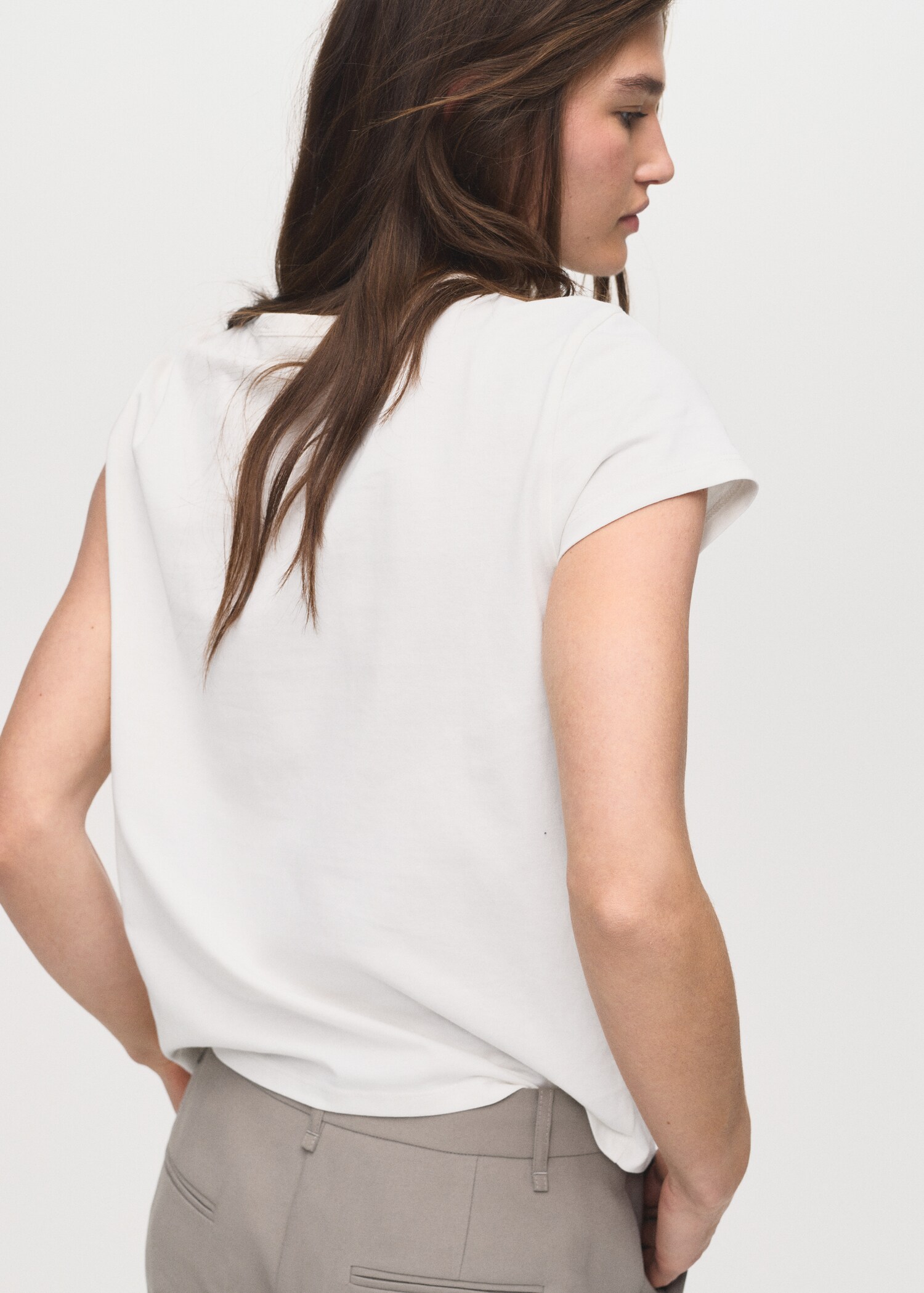 Printed cotton-blend t-shirt - Reverse of the article