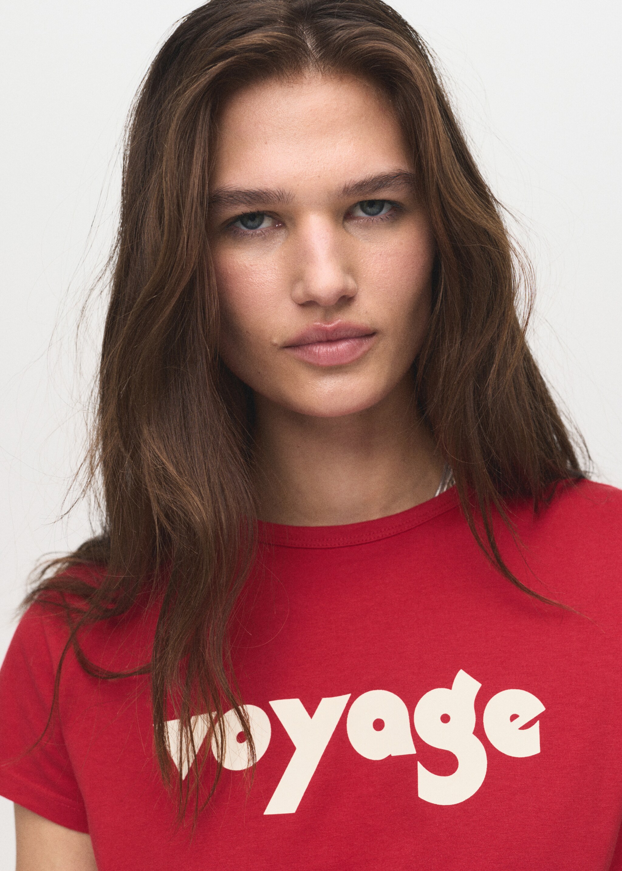 Printed cotton-blend t-shirt - Details of the article 1