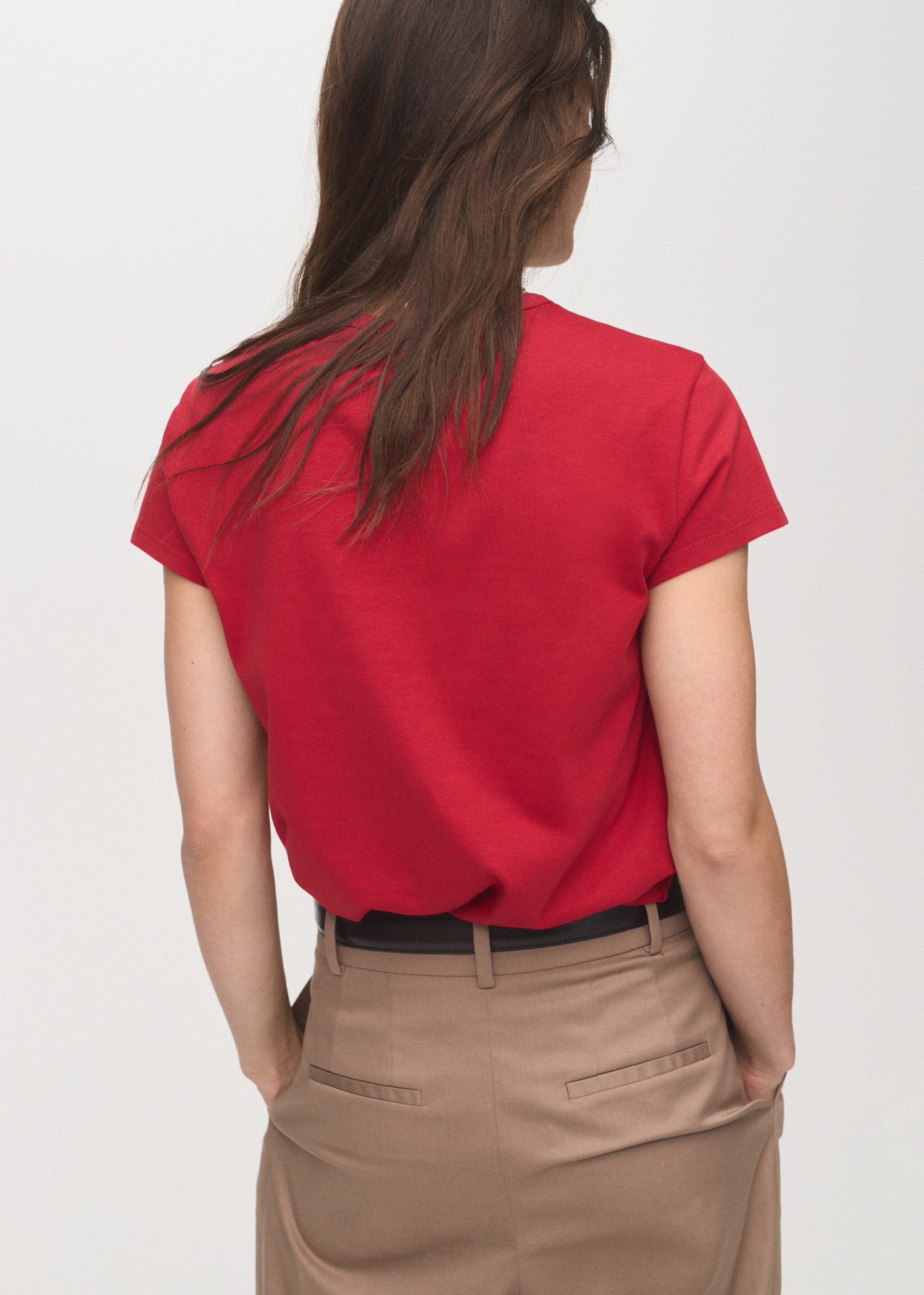 Printed cotton-blend t-shirt - Reverse of the article