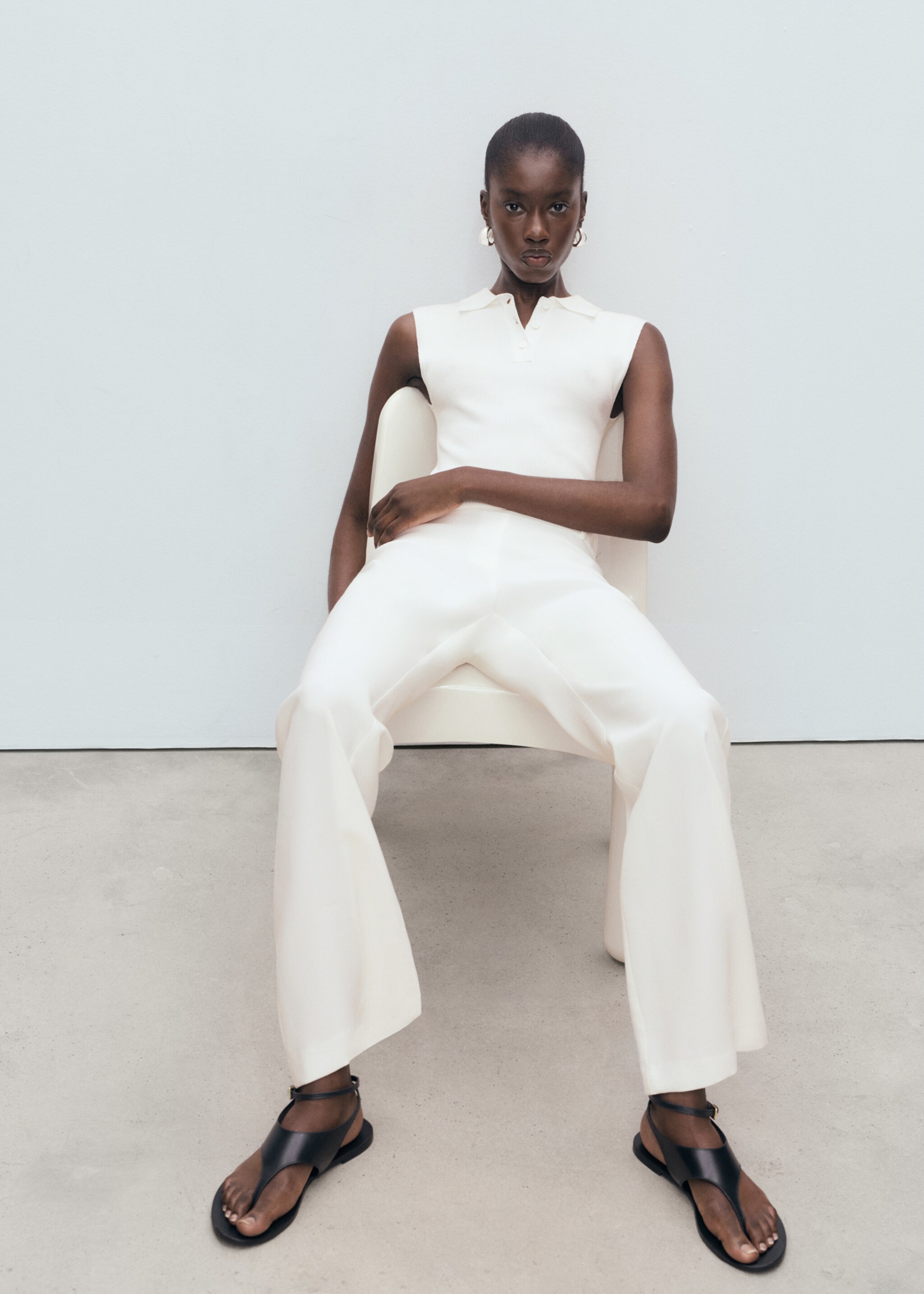 Straight-fit long trousers - Details of the article 6