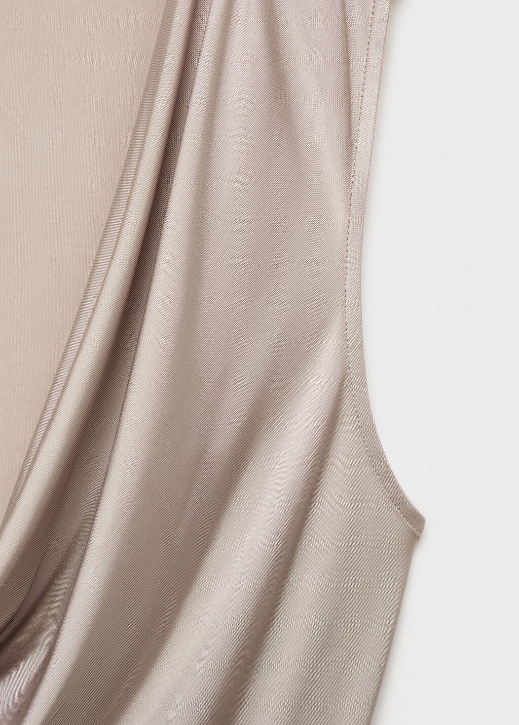 Bodysuit with draped neckline