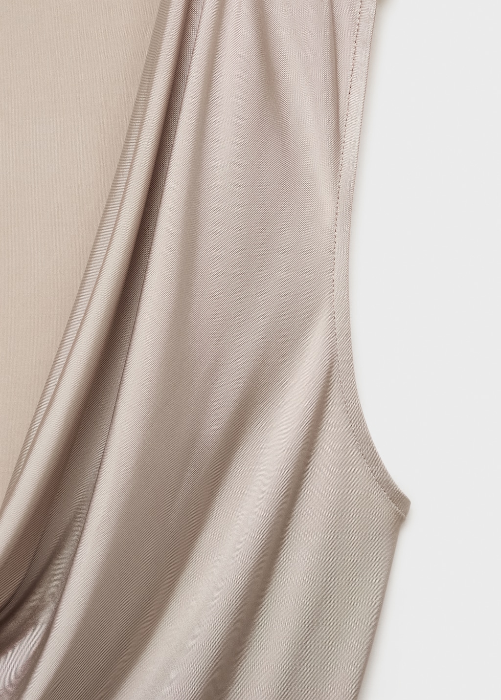 Bodysuit with draped neckline