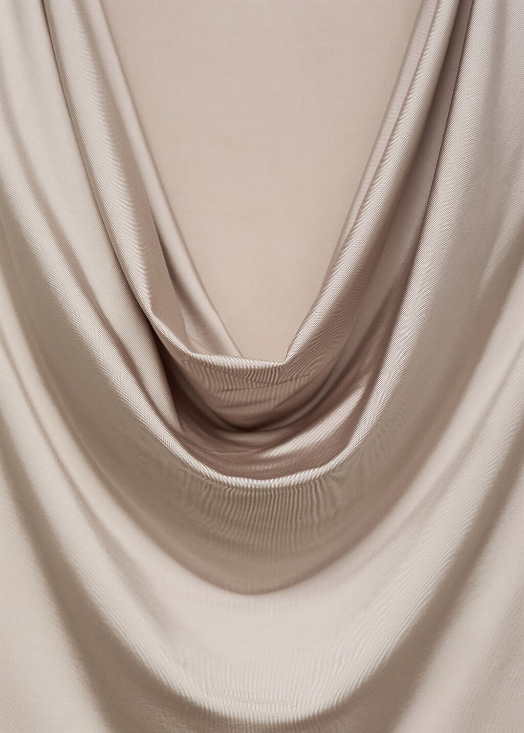 Bodysuit with draped neckline