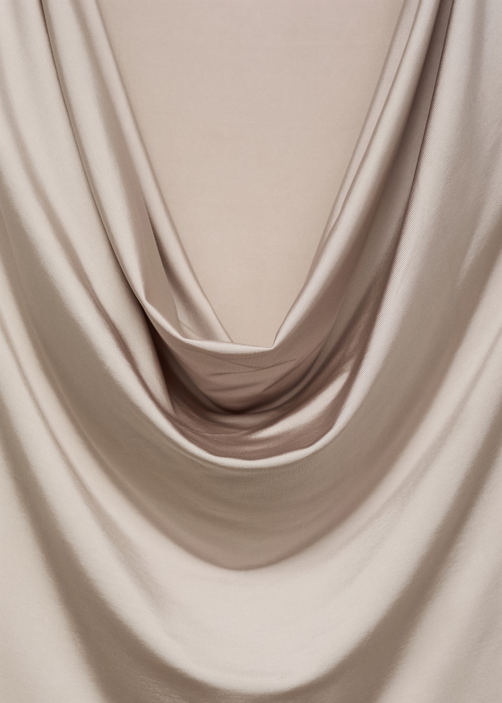 Bodysuit with draped neckline