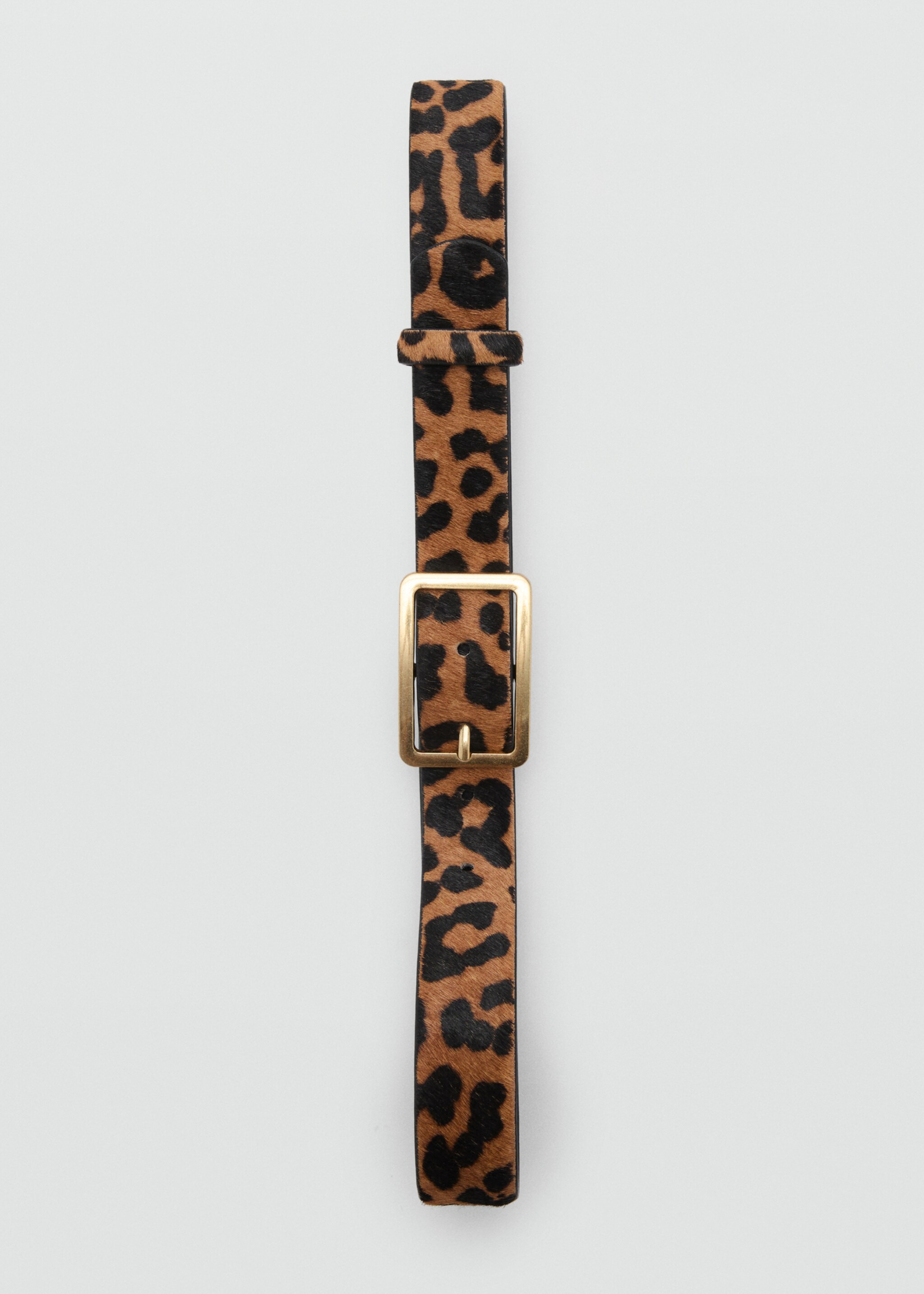Ceinture cuir imprimé animal - Détail de l'article 2, Marron. Ref: 17074094-00.