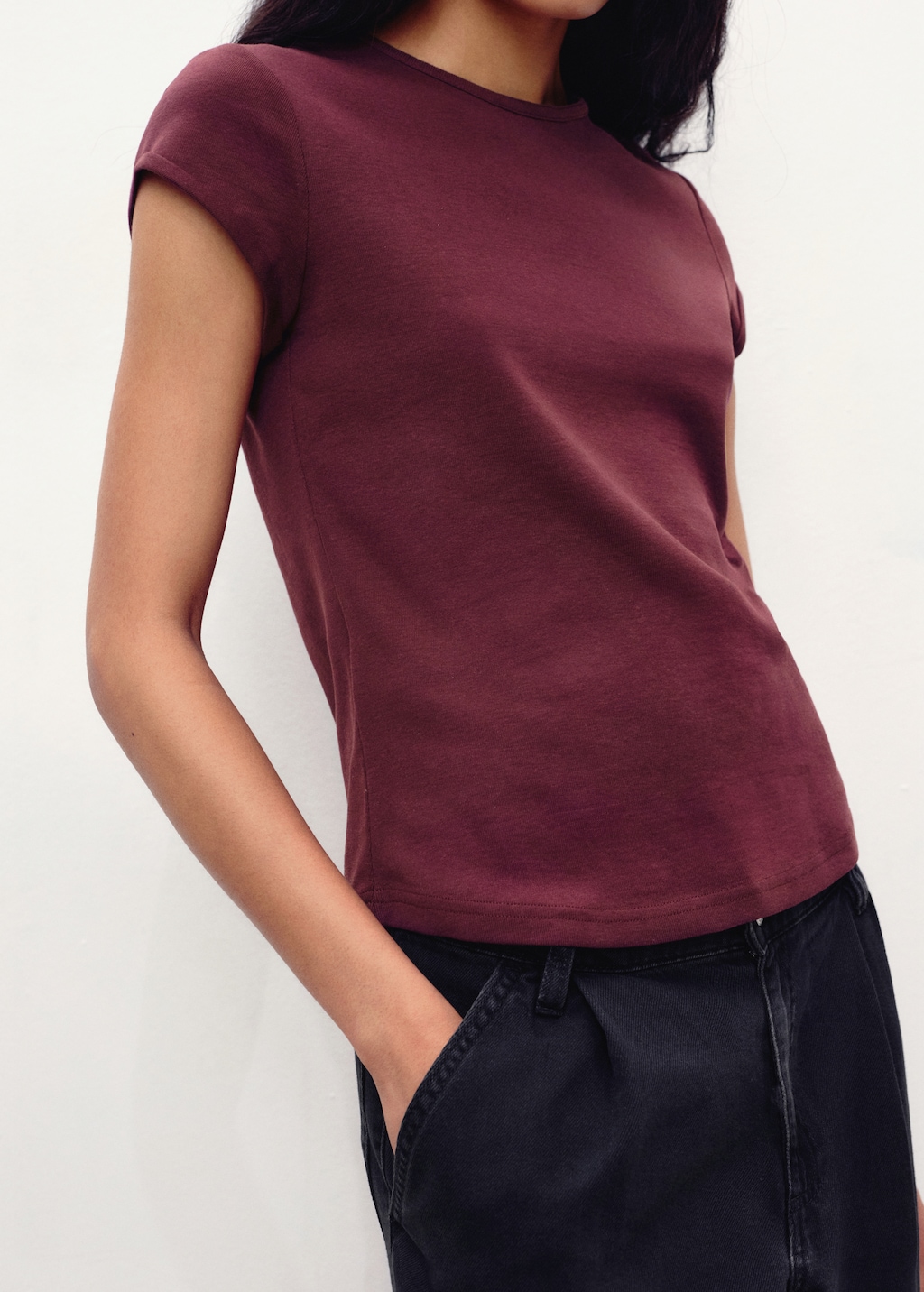 Mango Short-sleeved cotton t-shirt