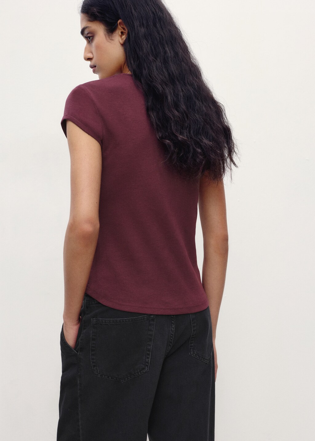 Mango Short-sleeved cotton t-shirt