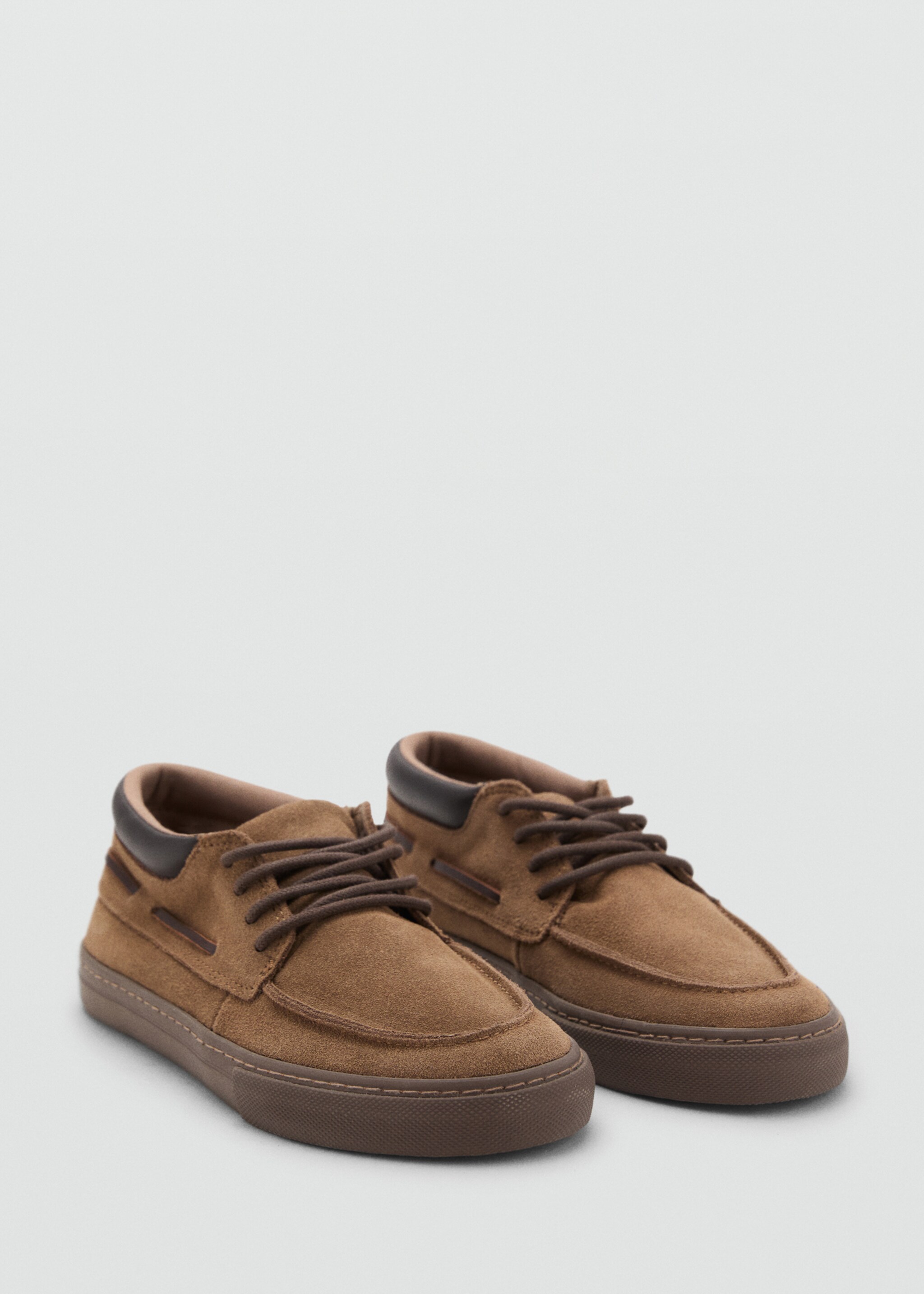 Lace-up leather shoes - Medium plane, Chocolate. Ref: 17074096-00.