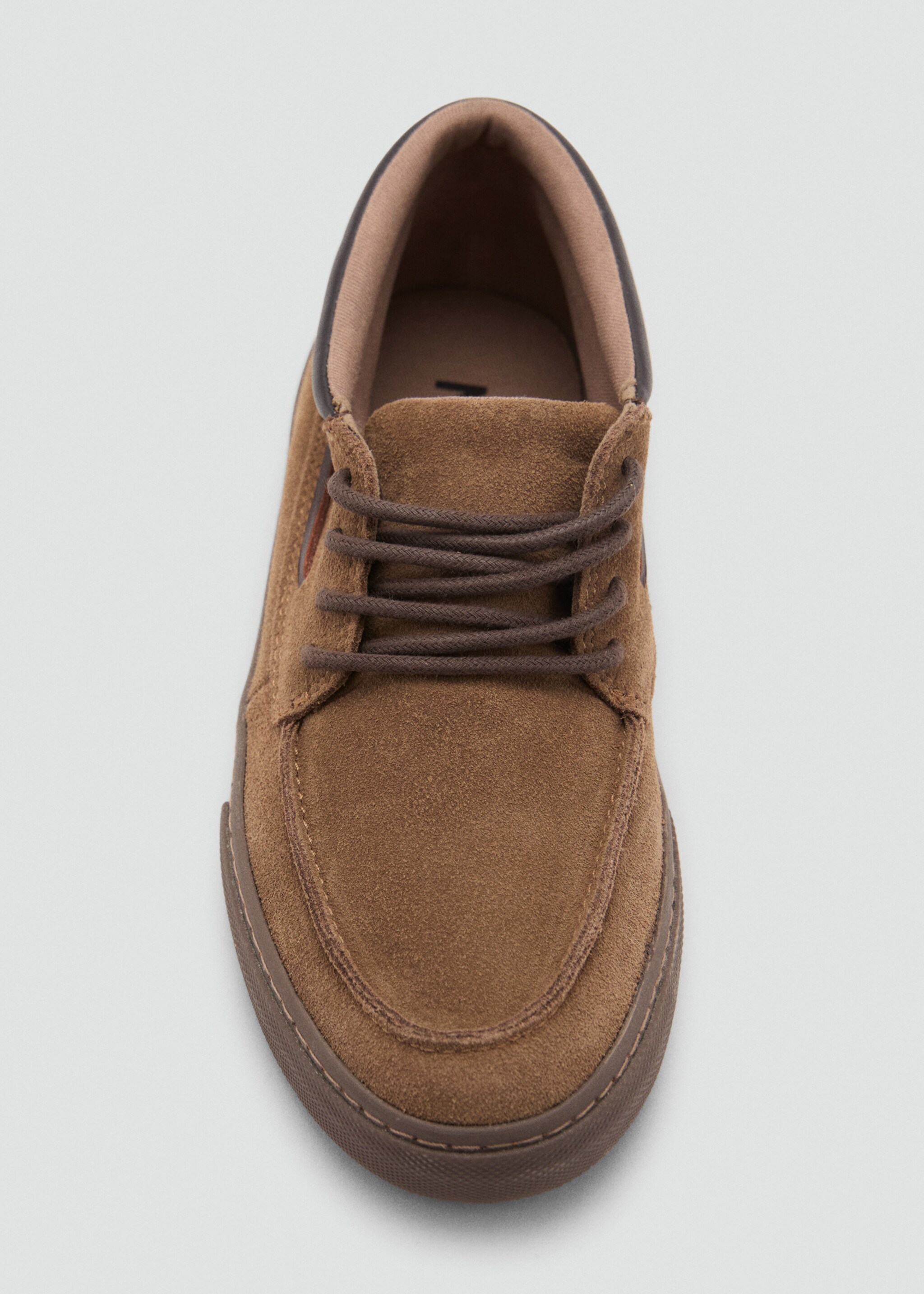 Lace-up leather shoes - Details of the article 2, Chocolate. Ref: 17074096-00.