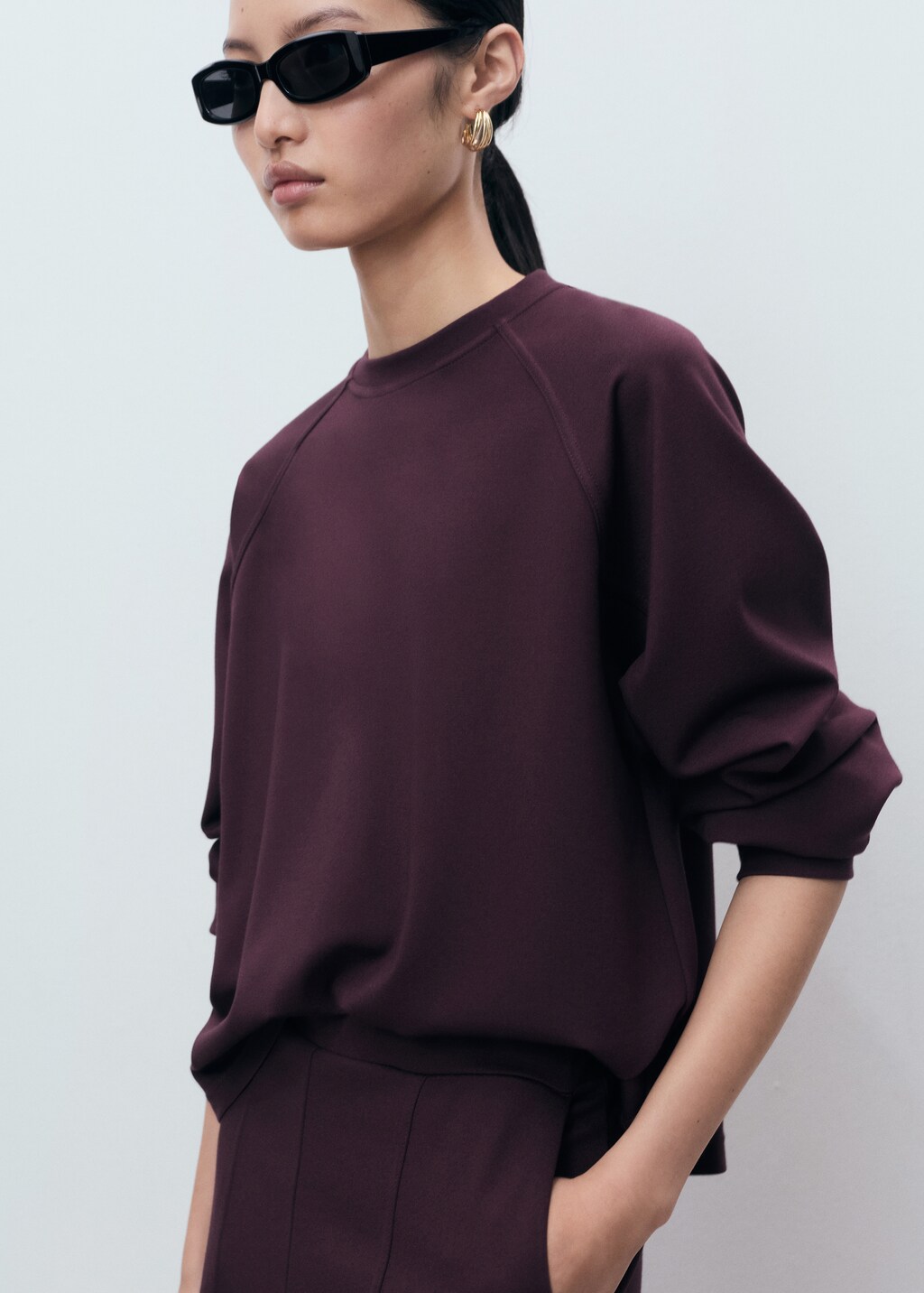Sweat-shirt col rond | MANGO Rwanda