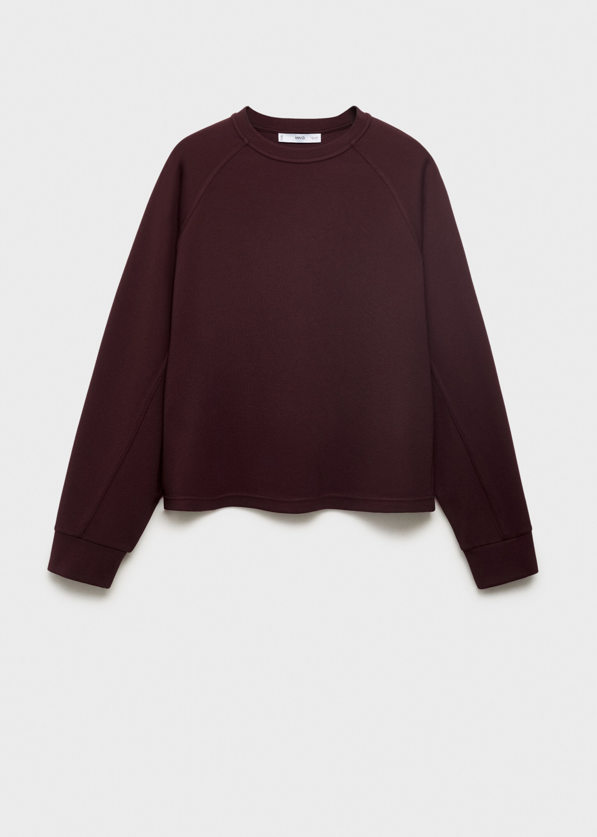 Bluza z okrągłym dekoltem - Artykuł bez modela/modelki, Burgund. Ref: 17074097-00.