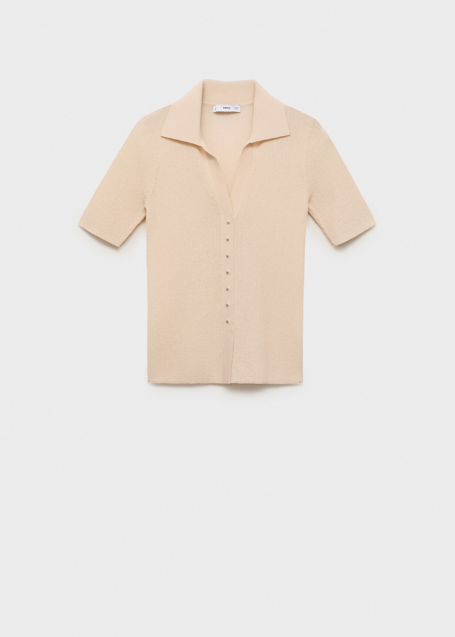 Ribbed polo collar jumper - Article without model