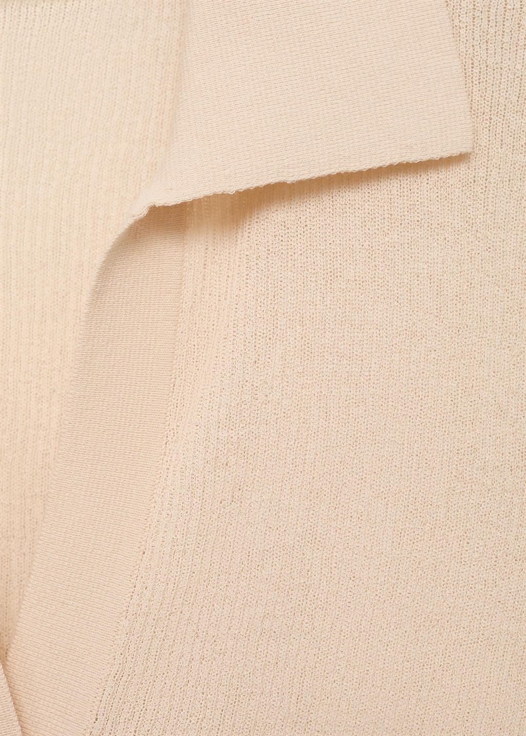 Mango Ribbed polo-neck sweater