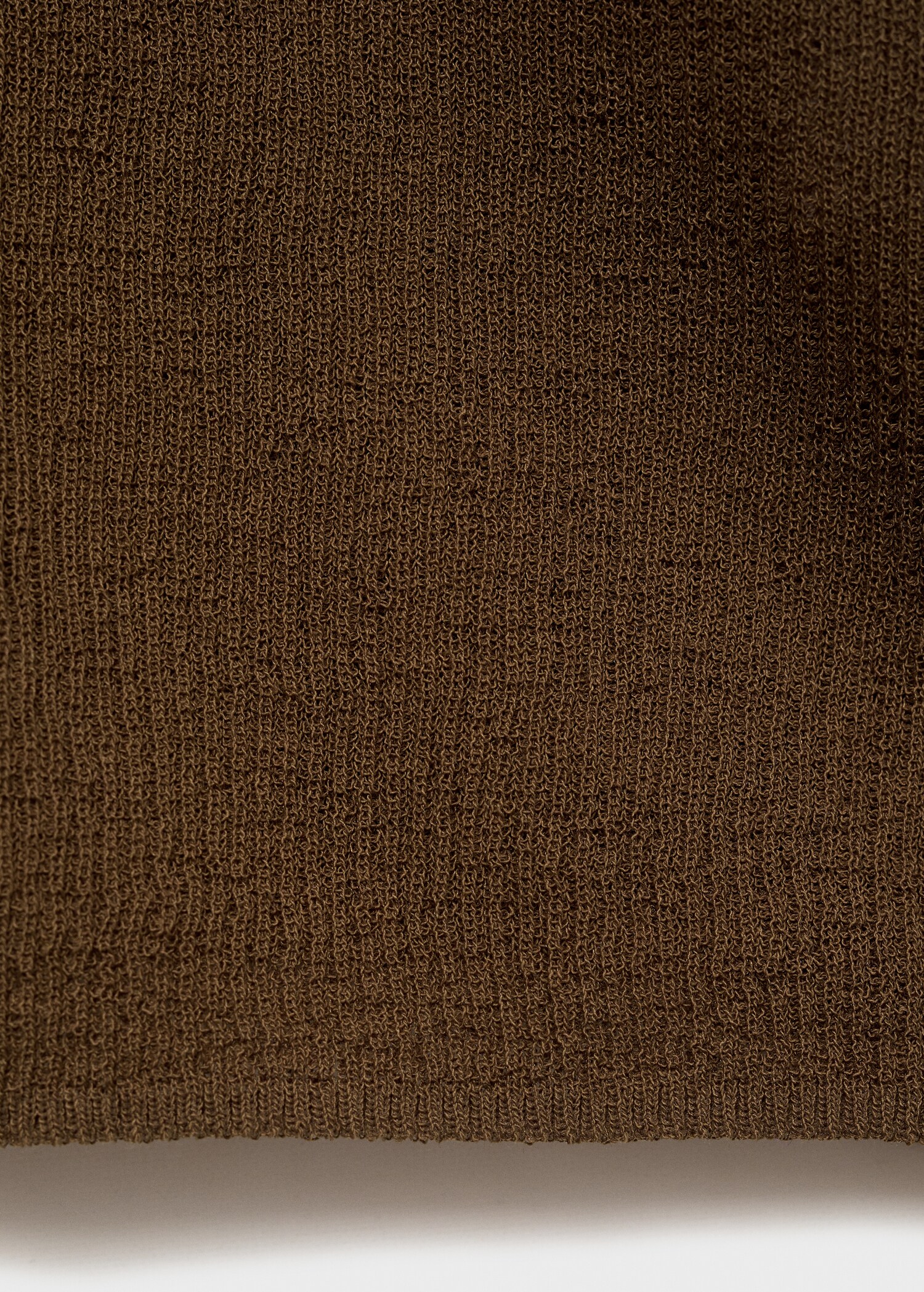 Polo en jersey côtelé avec col chemise - Détail de l'article 0