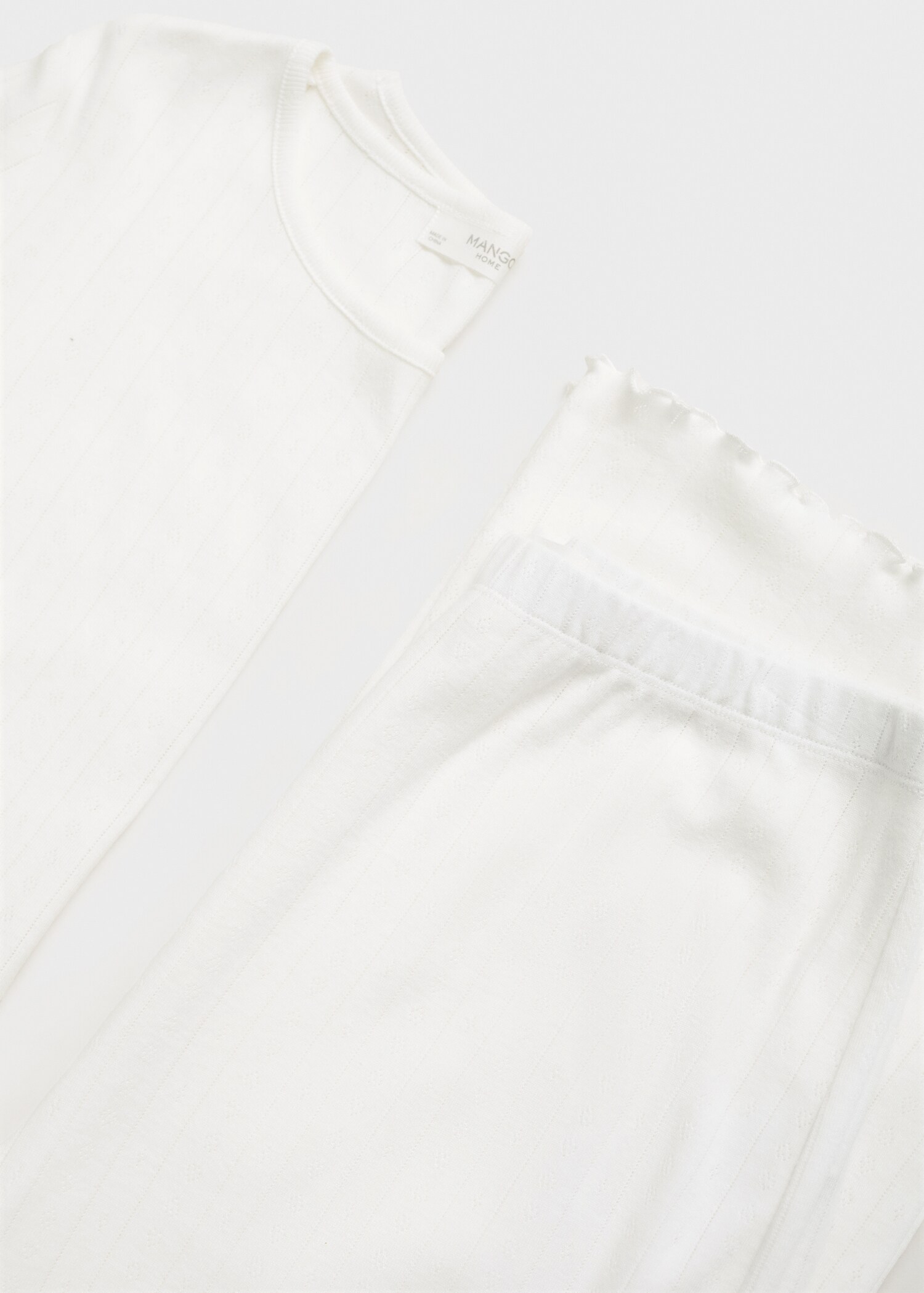 Two-piece openwork cotton pyjama - Details of the article 0