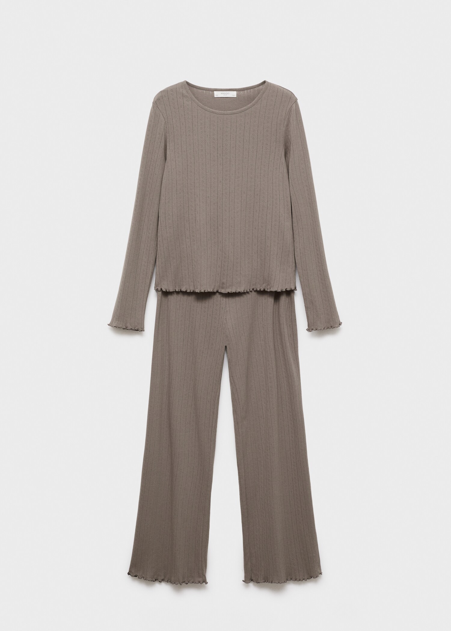 Two-piece openwork cotton pyjama - Article without model