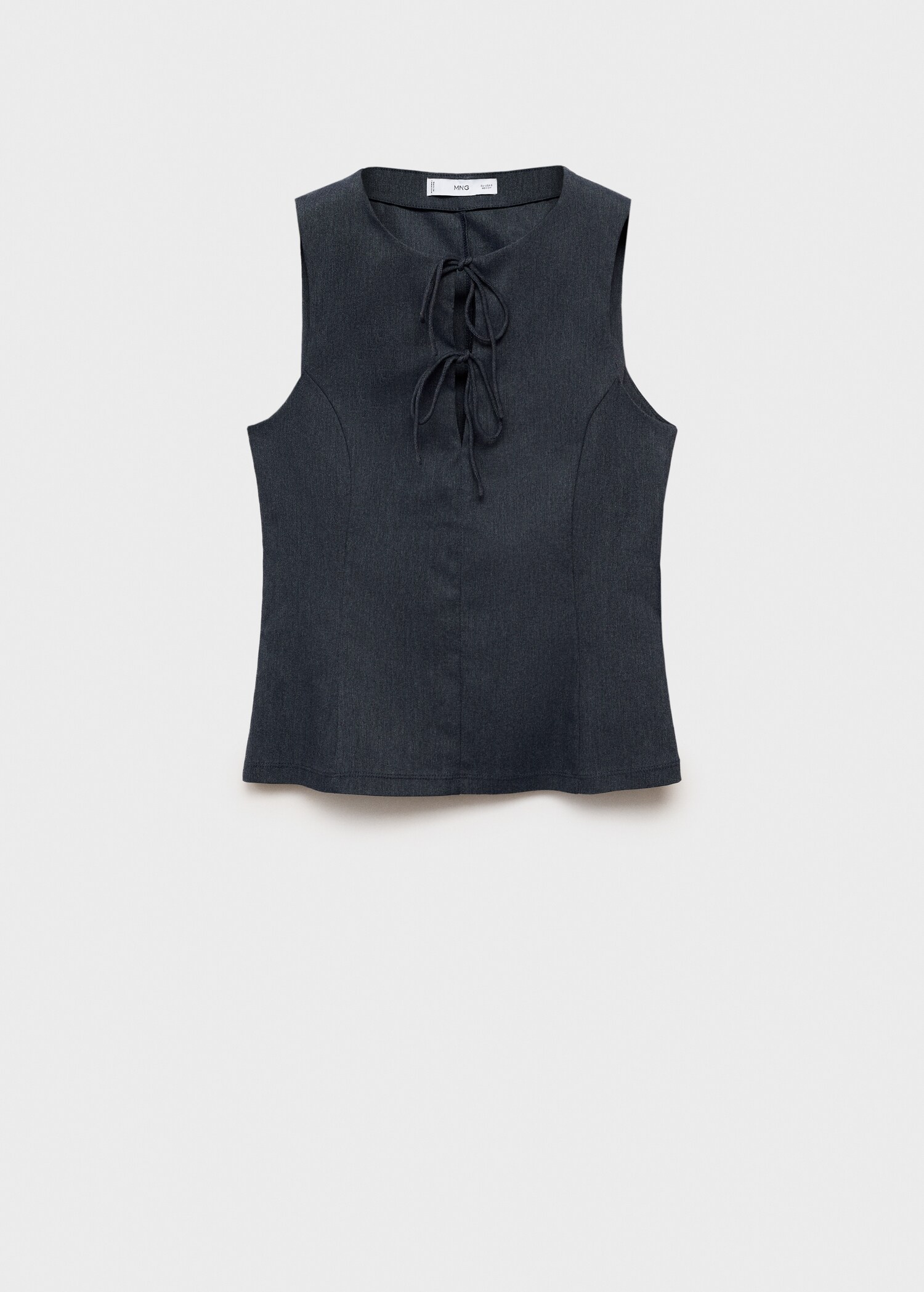 Top efecto denim lazos - Artículo sin modelo