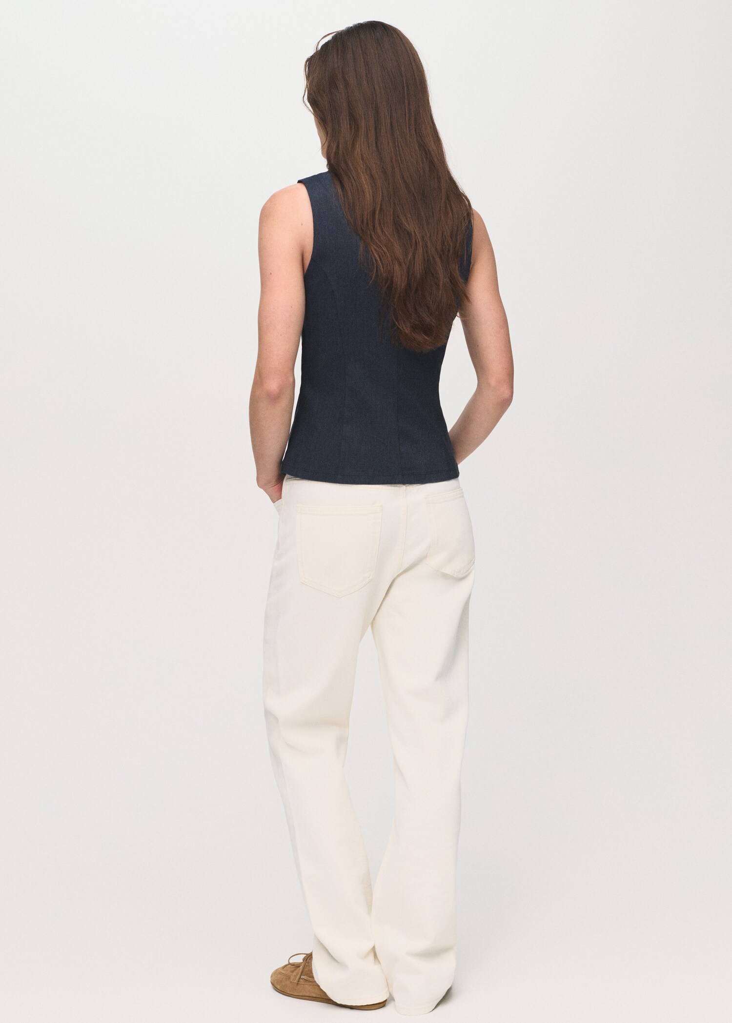 Top efecto denim lazos - Reverso del artículo