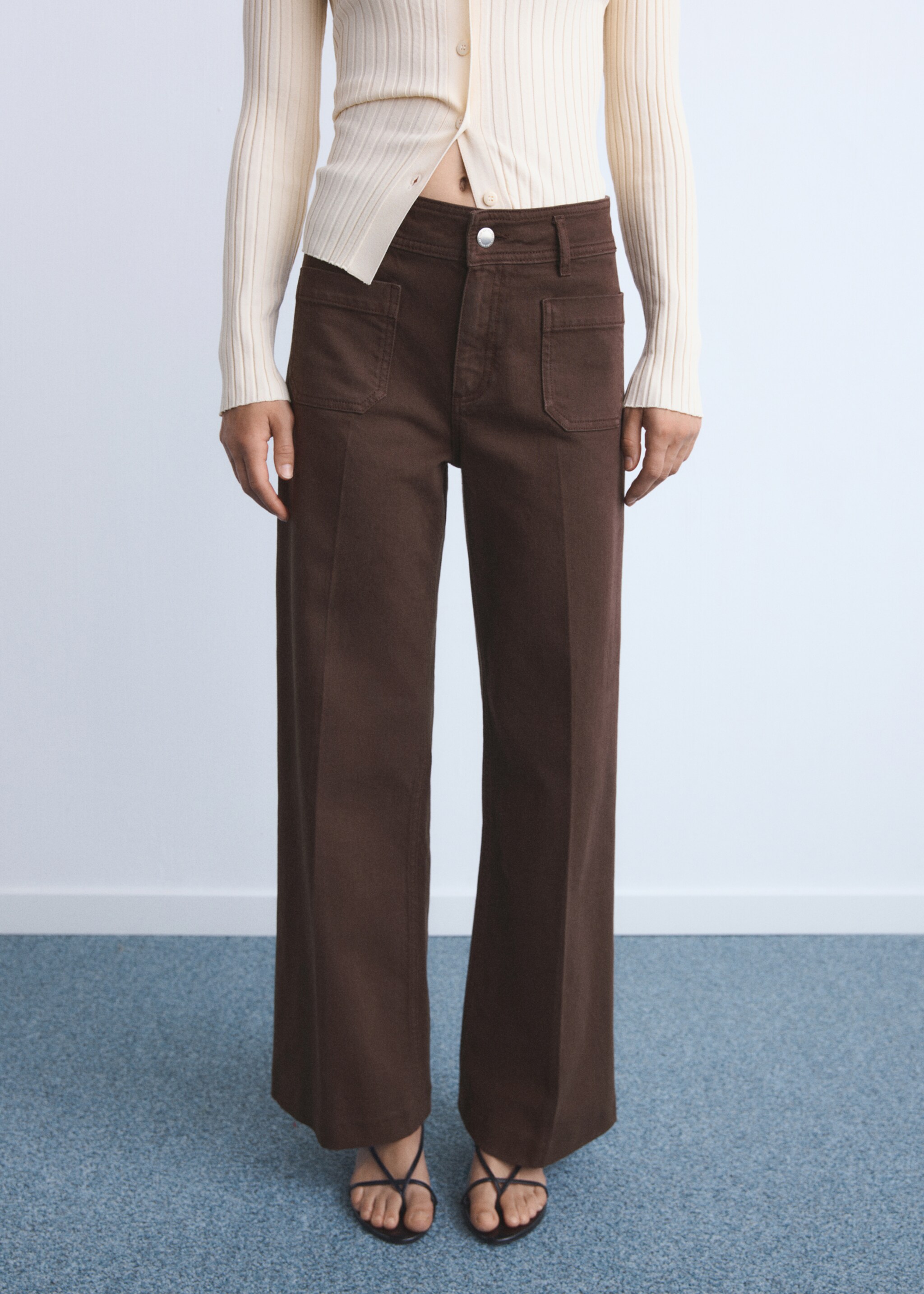 Jean wideleg poches - Plan moyen