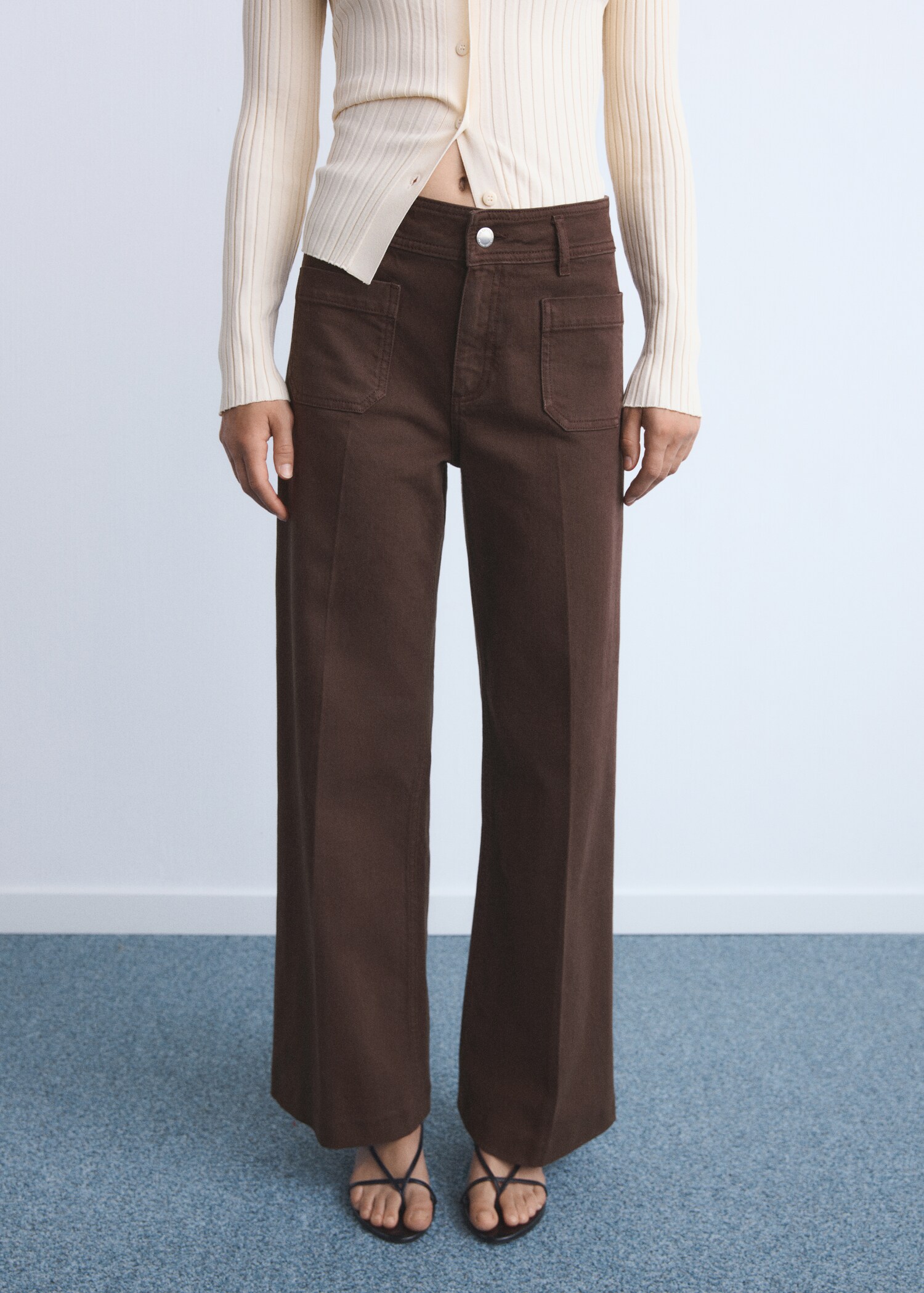 Jean wideleg poches - Plan moyen