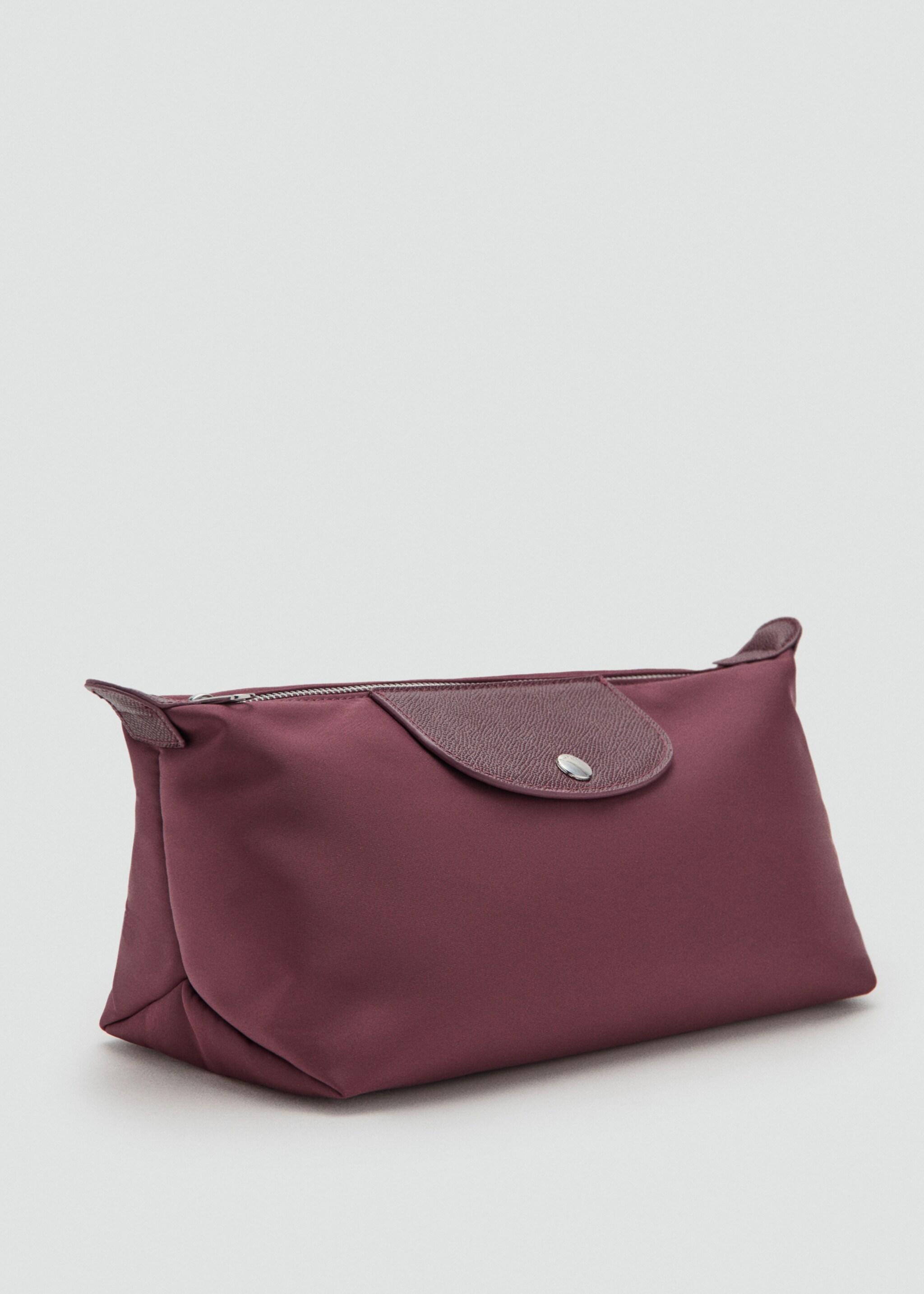 Large combined nylon toiletry bag - Medium plane, Burgundy. Ref: 17074122-00.