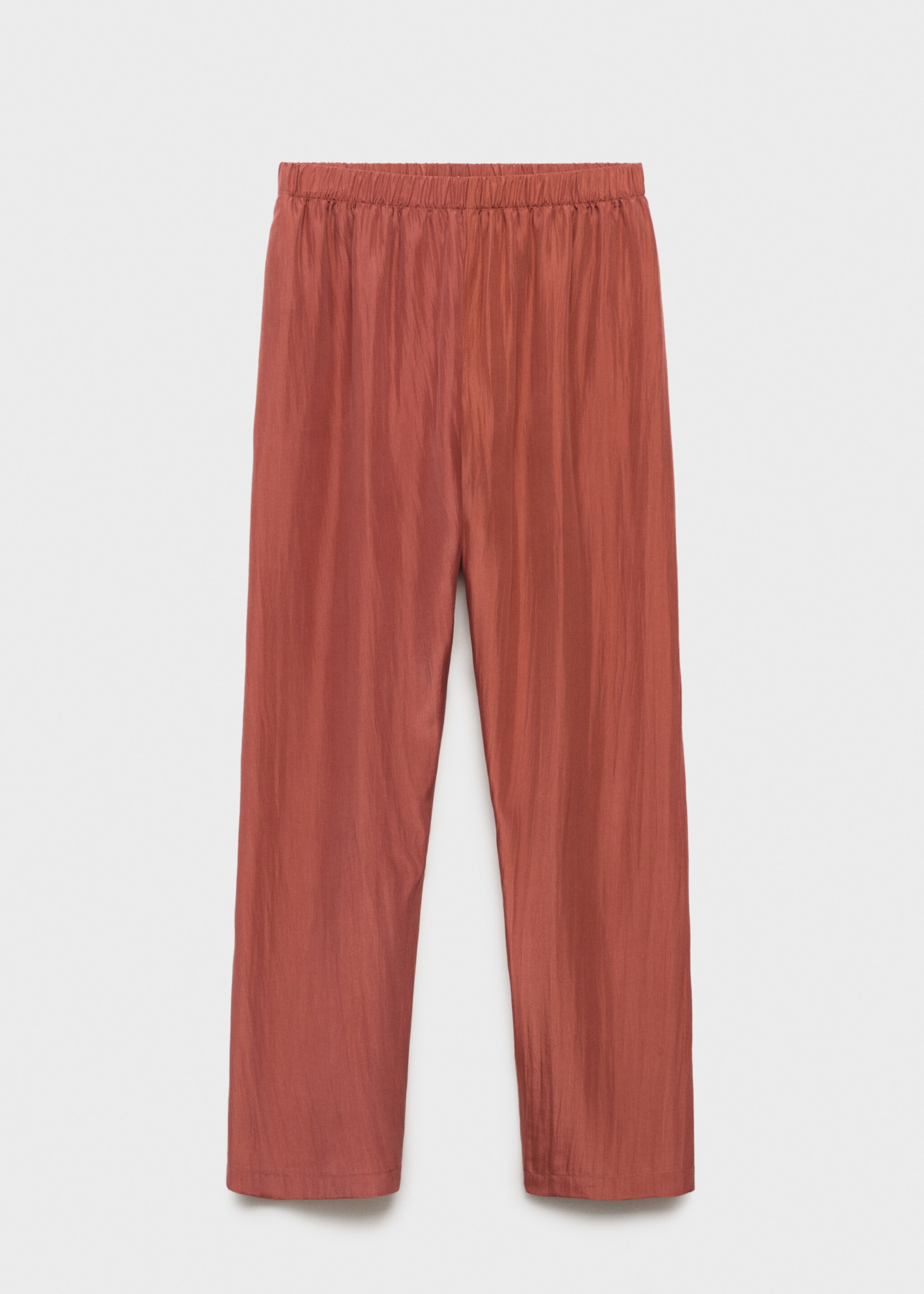 Long silk trousers - Article without model, Burnt Orange. Ref: 17074126-00.