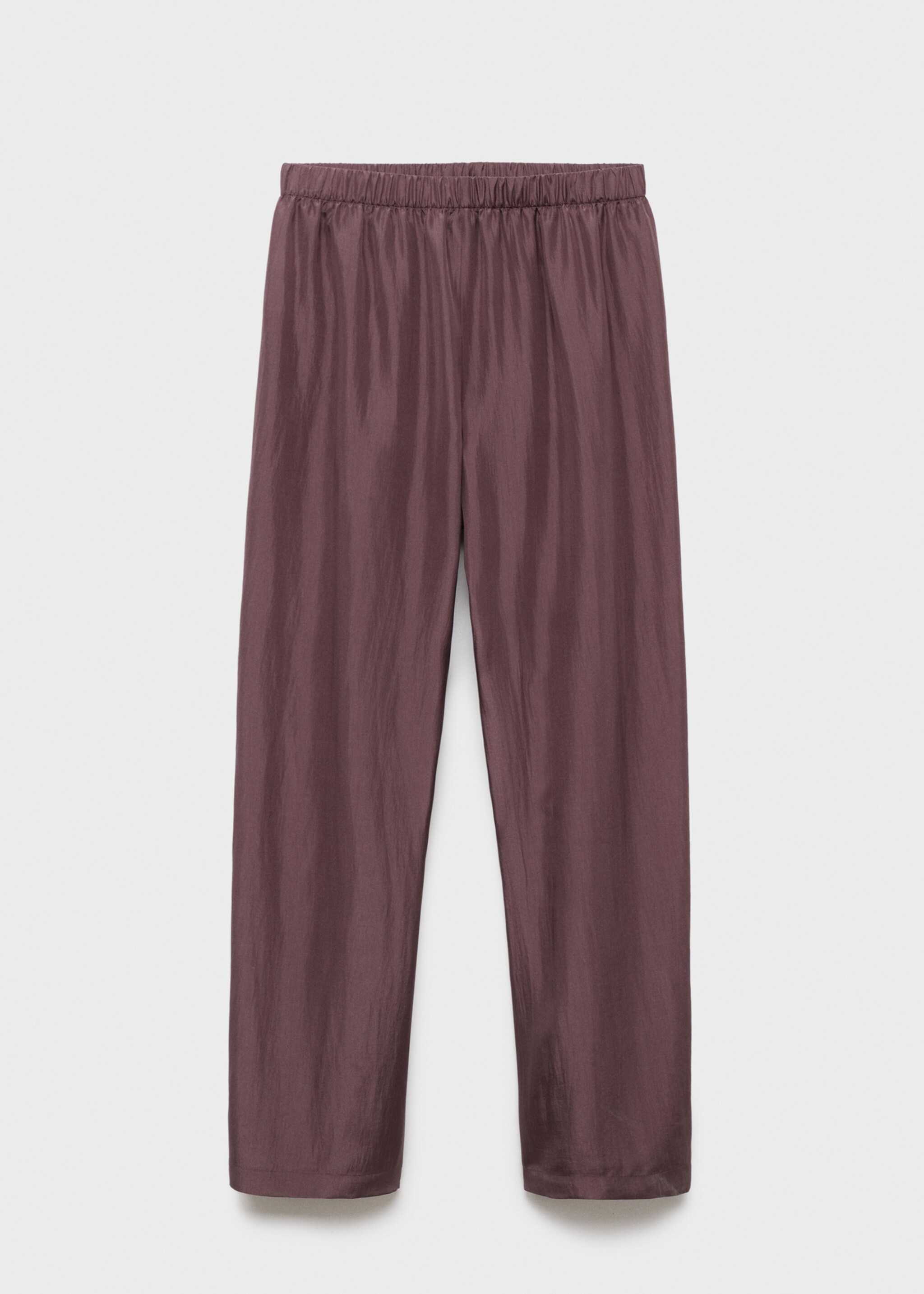 Long silk trousers - Article without model, Blackberry. Ref: 17074126-00.