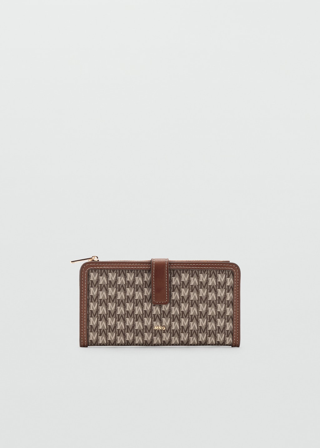 Large wallet with logo print