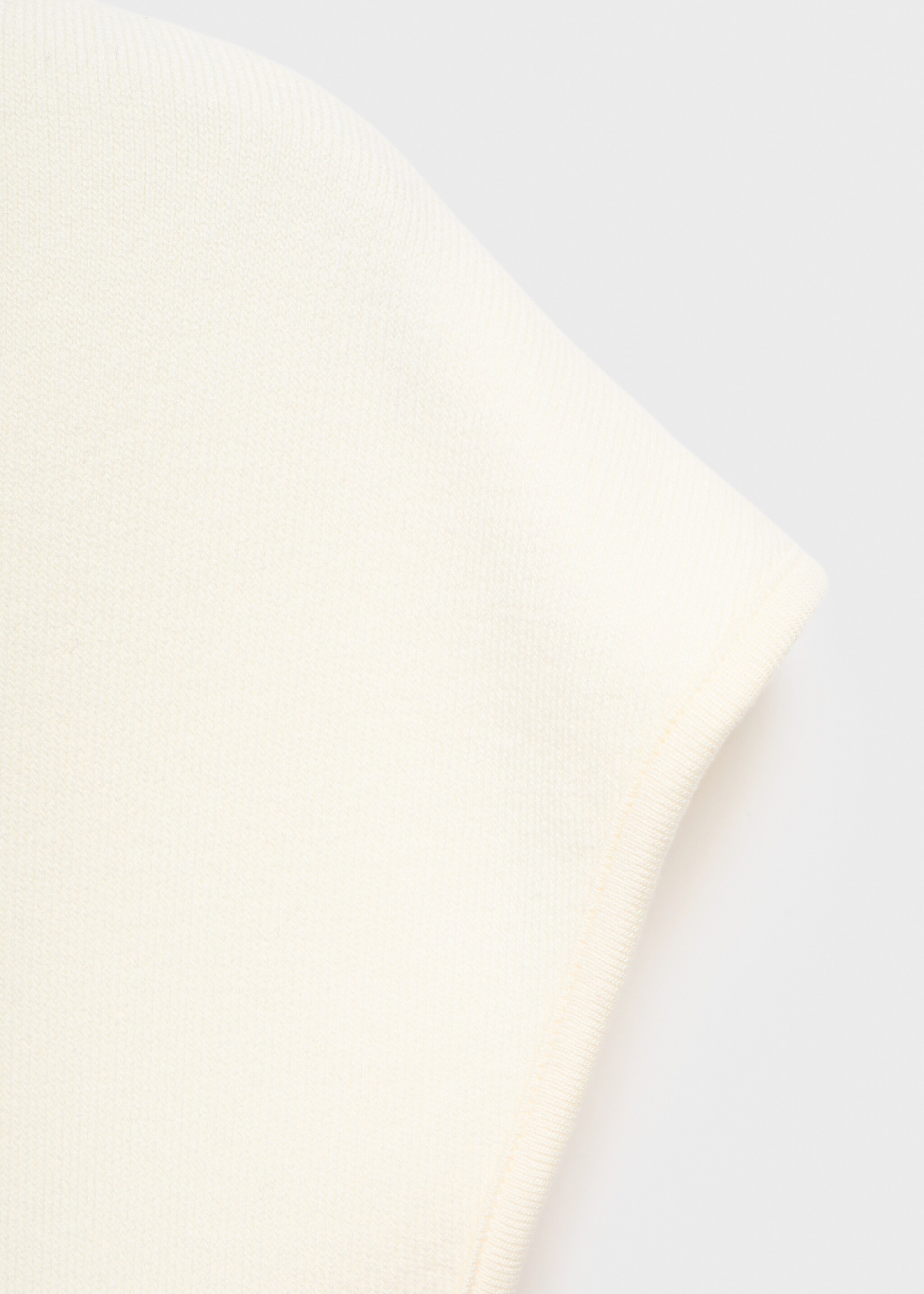 Short-sleeved fine-knit sweater - Details of the article 8, White. Ref: 17074129-00.