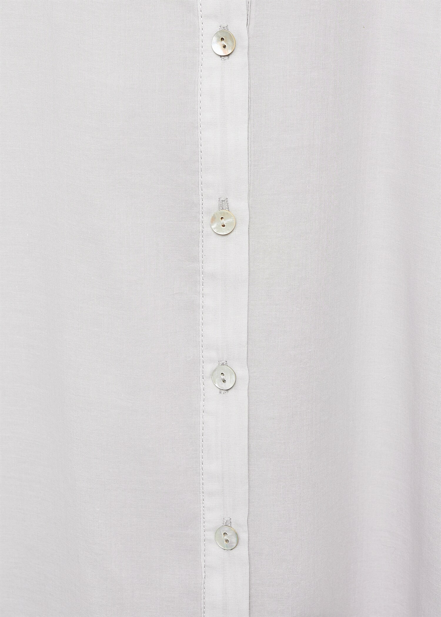Short-sleeved cotton nightdress - Details of the article 0