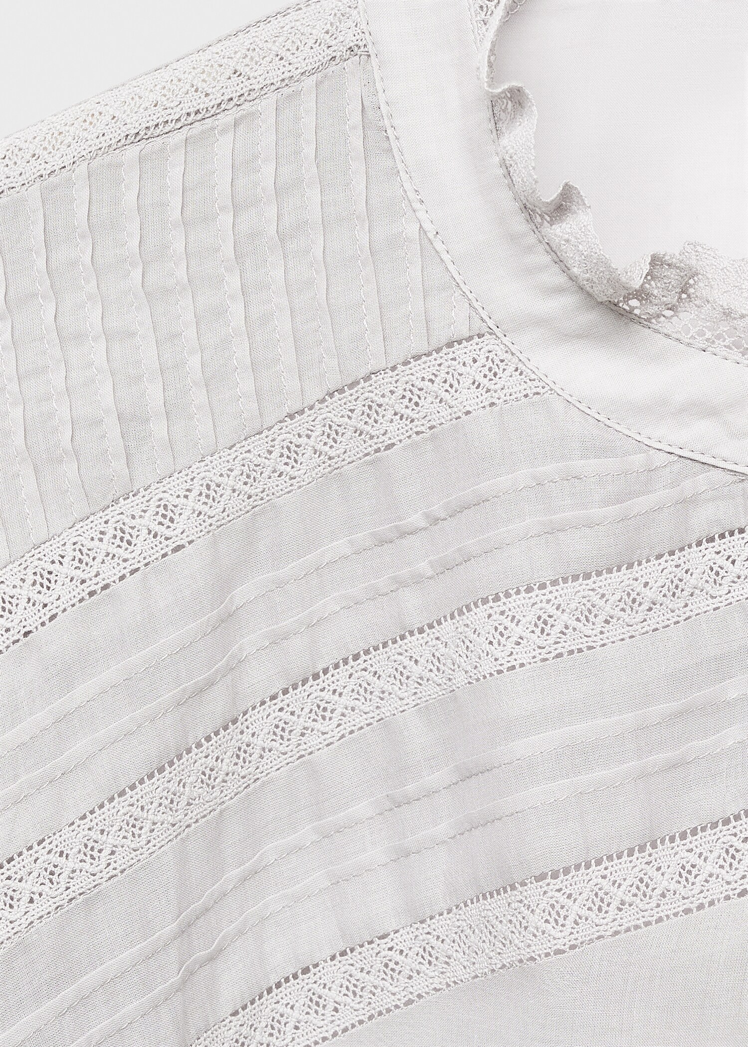Short-sleeved cotton nightdress - Details of the article 8