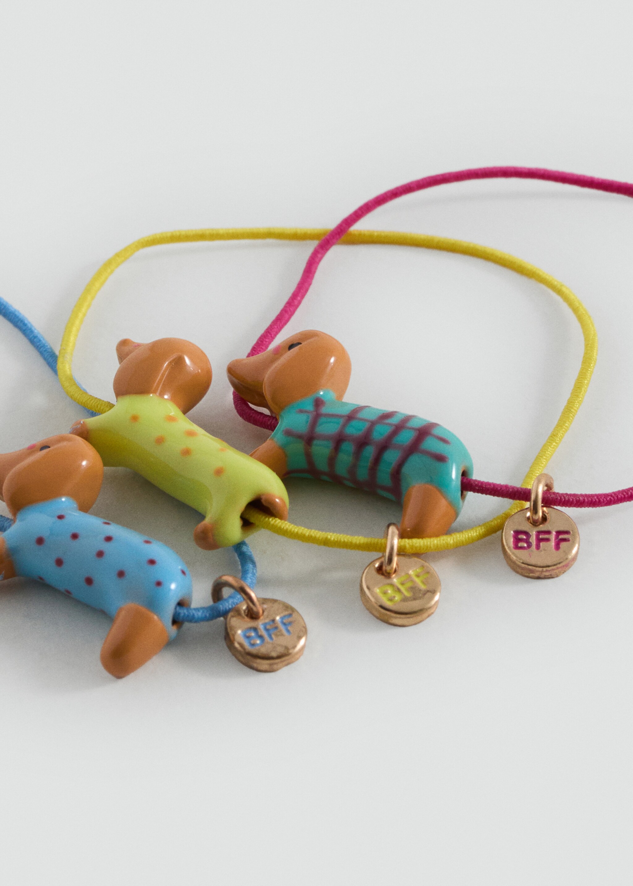 Pack 3 dog bracelets - Details of the article 1, Pastel Yellow. Ref: 17074132-00.