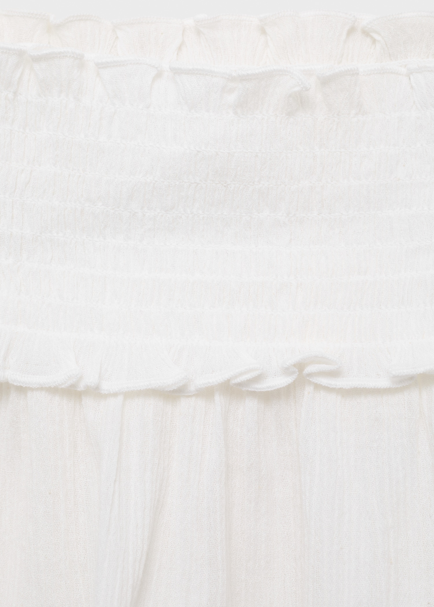 Strapless blouse with ruffled panel - Details of the article 8