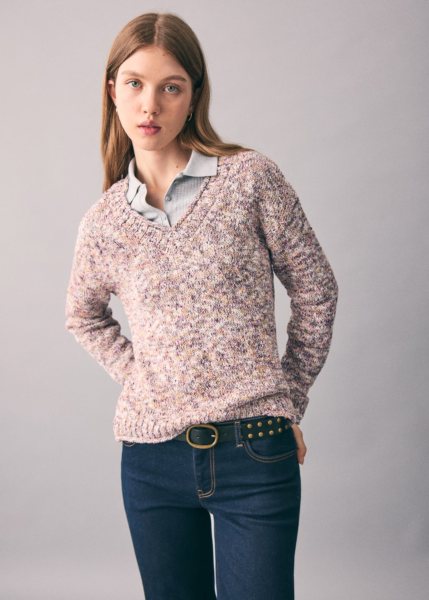 Jersey jaspeado - Plano medio
