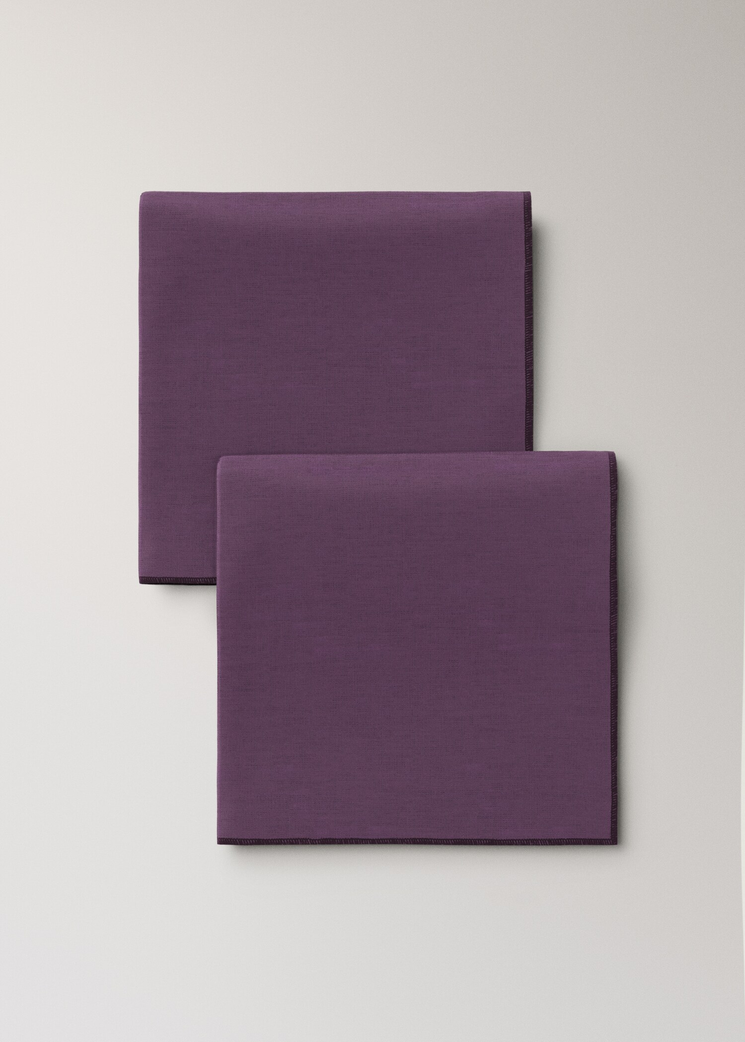 Linen overlock contrast napkins - Article without model
