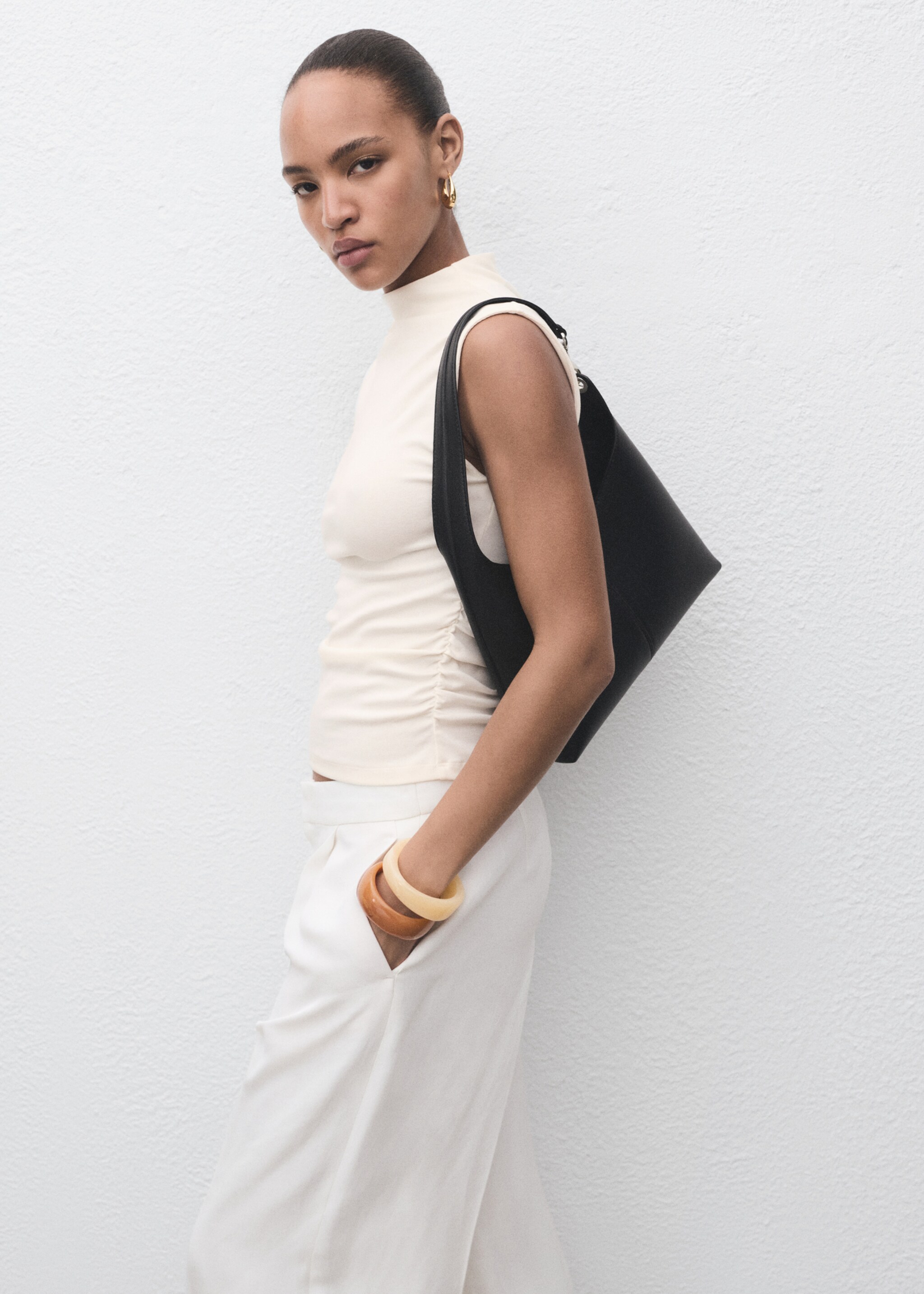 Ruched fitted top - Medium plane
