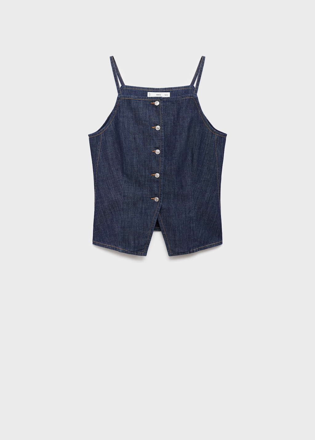 Mango Buttoned denim top