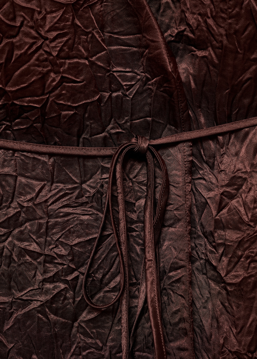 Double-breasted crinkled-effect vest