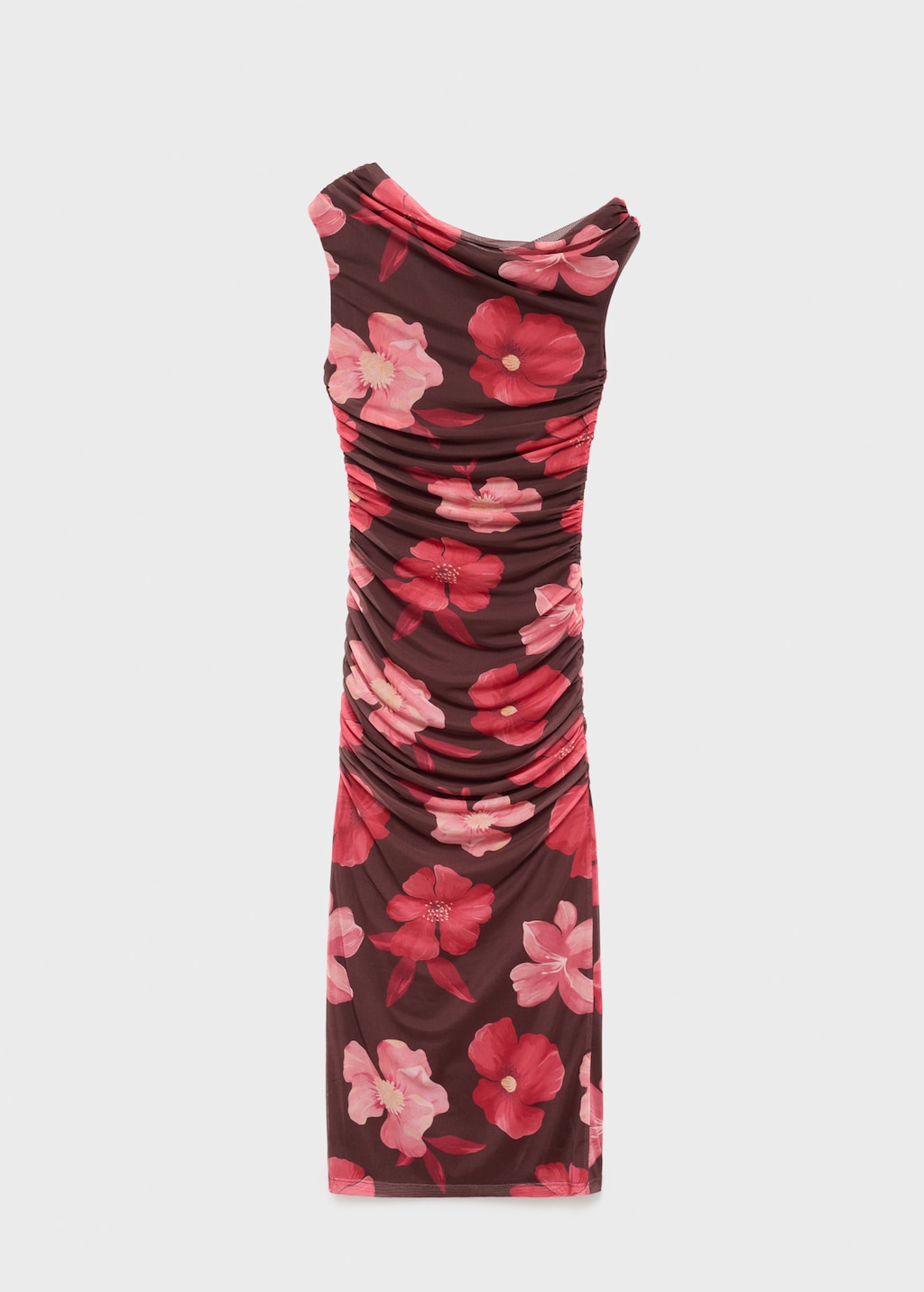 Asymmetrical floral dress - image 5