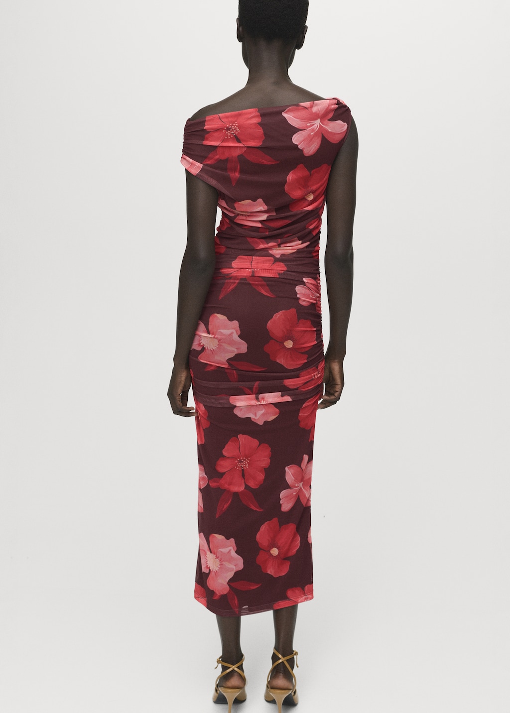 Asymmetrical floral dress - image 3