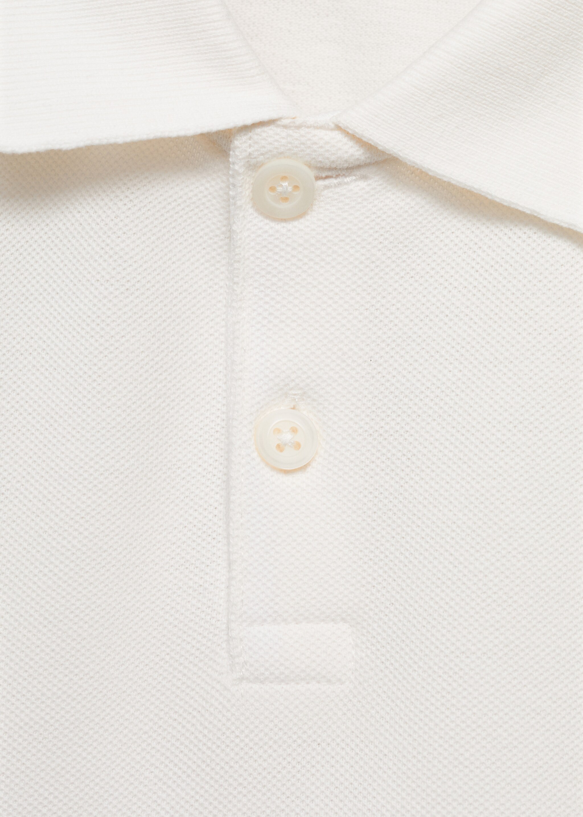 Buttoned knitted polo shirt - Details of the article 0