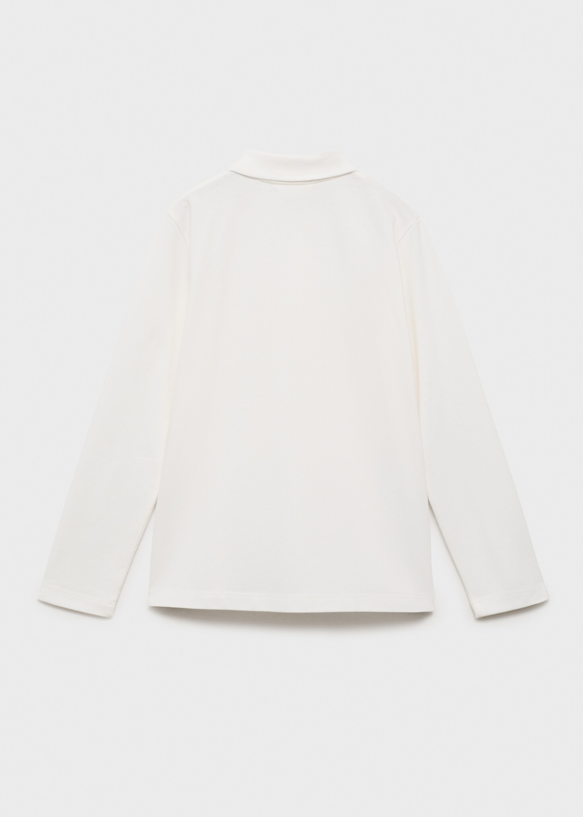 Buttoned knitted polo shirt - Reverse of the article