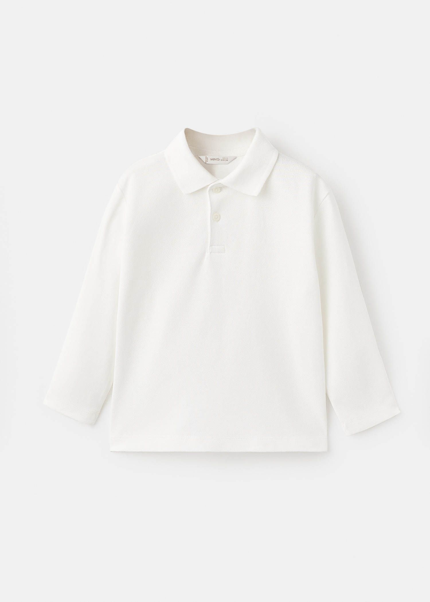 Cotton basic polo shirt - Main Image