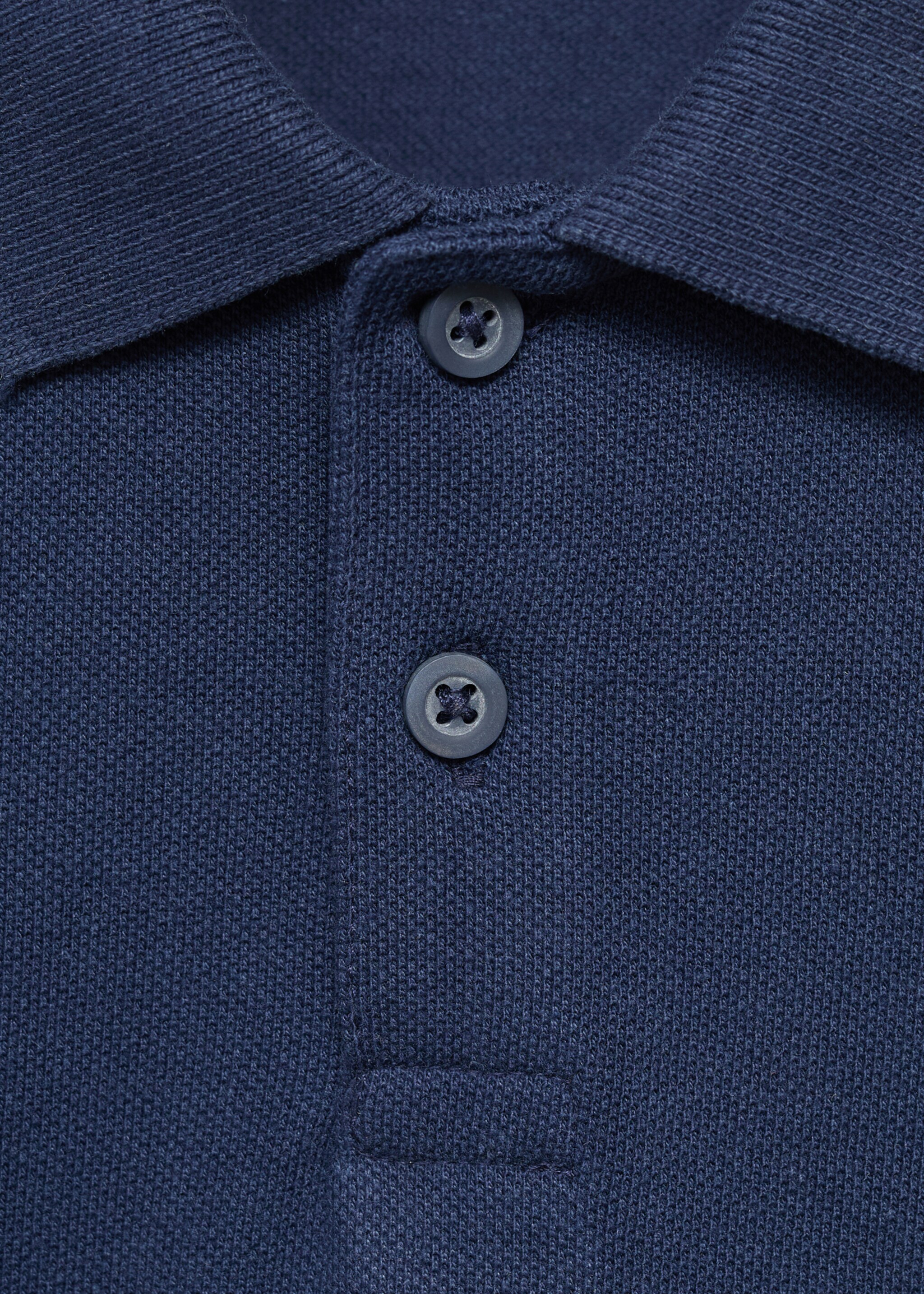 Polo básico algodón - Detalle del artículo 8, Azul marino. Ref: 17074408-00.