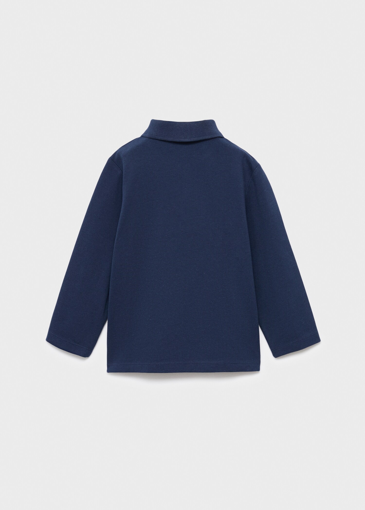 Cotton basic polo shirt - Reverse of the article
