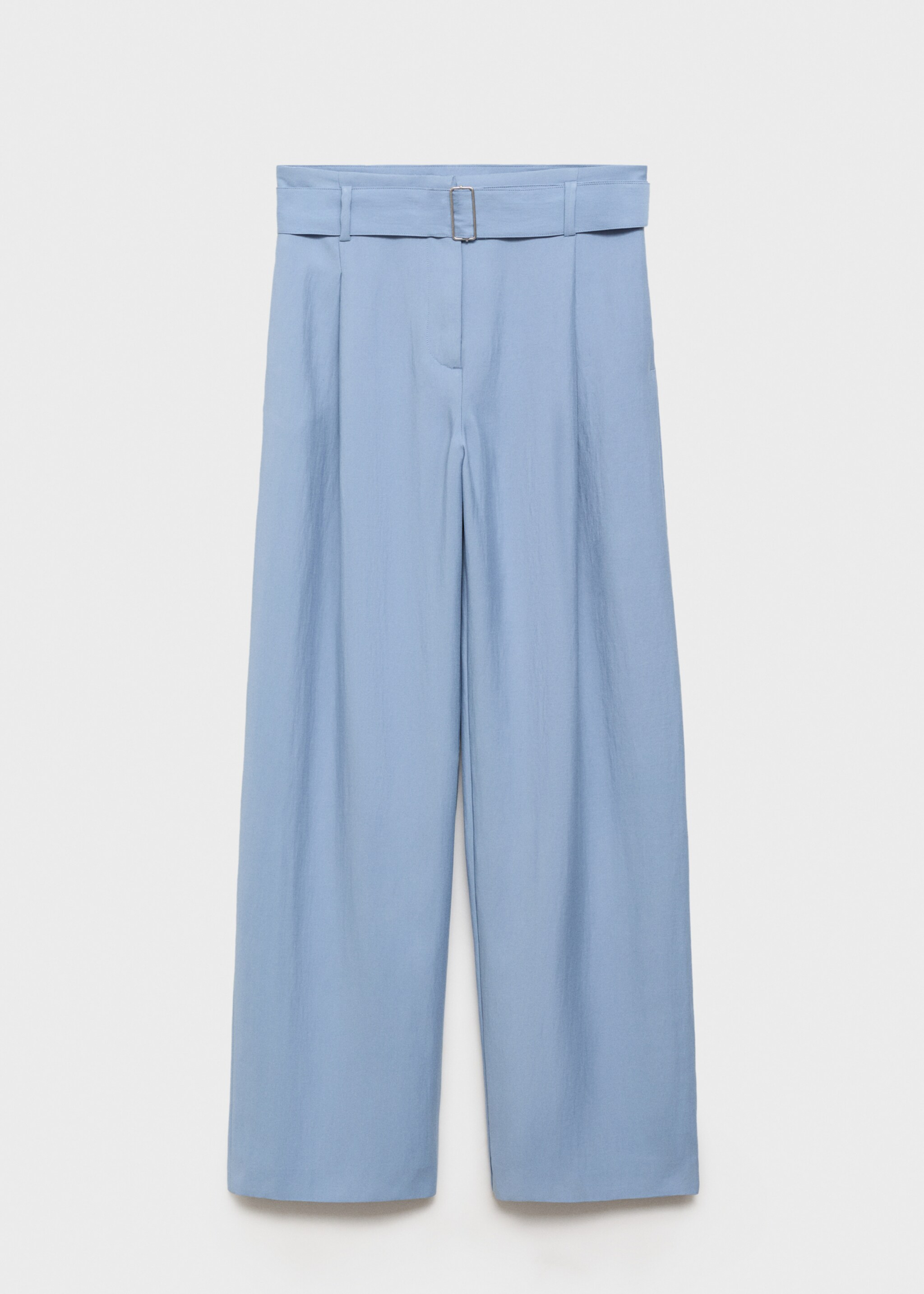 Paperbag trousers with belt - Article without model, Sky Blue. Ref: 17074409-00.