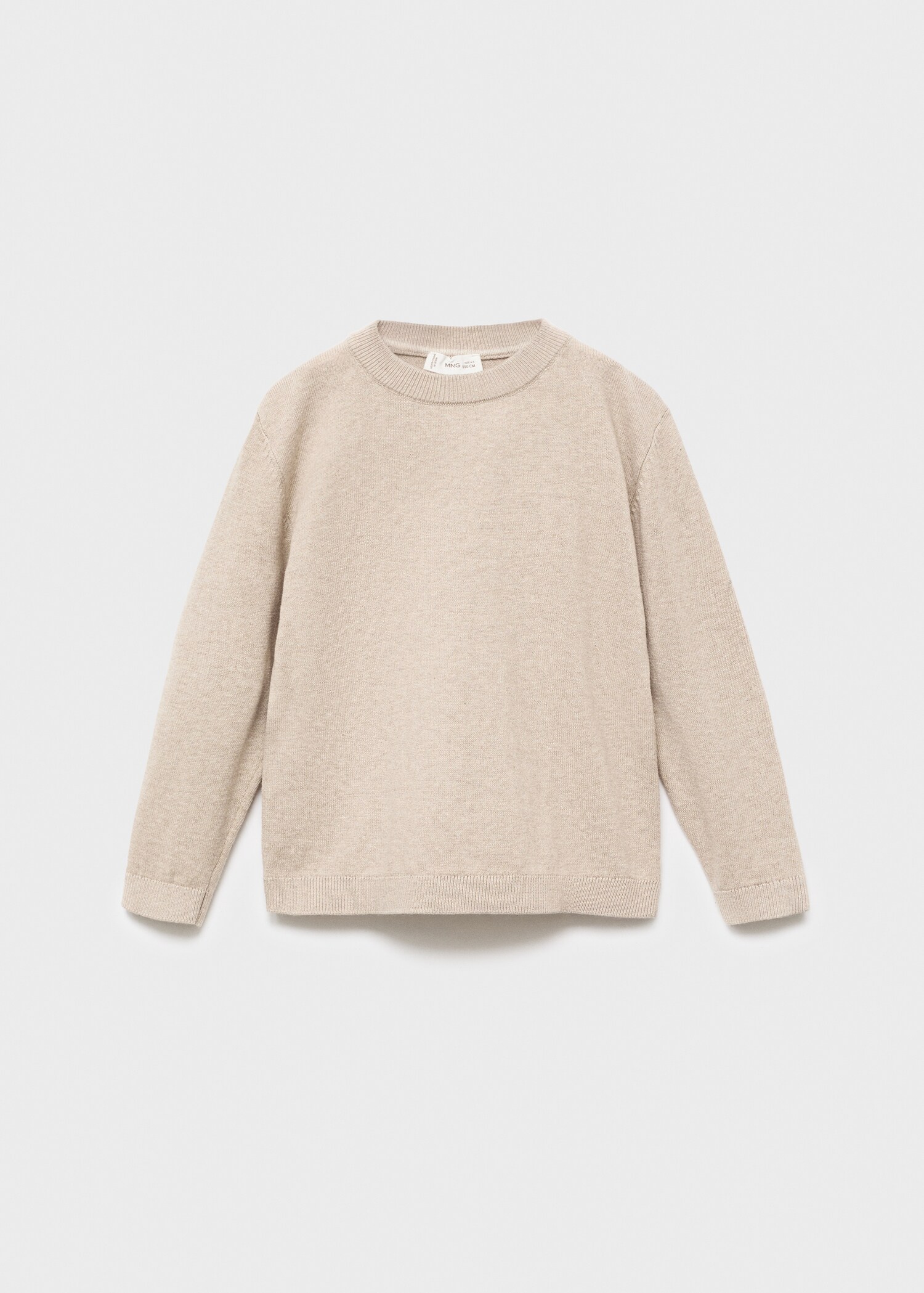 Knitted sweater with ribbed details - Article without model