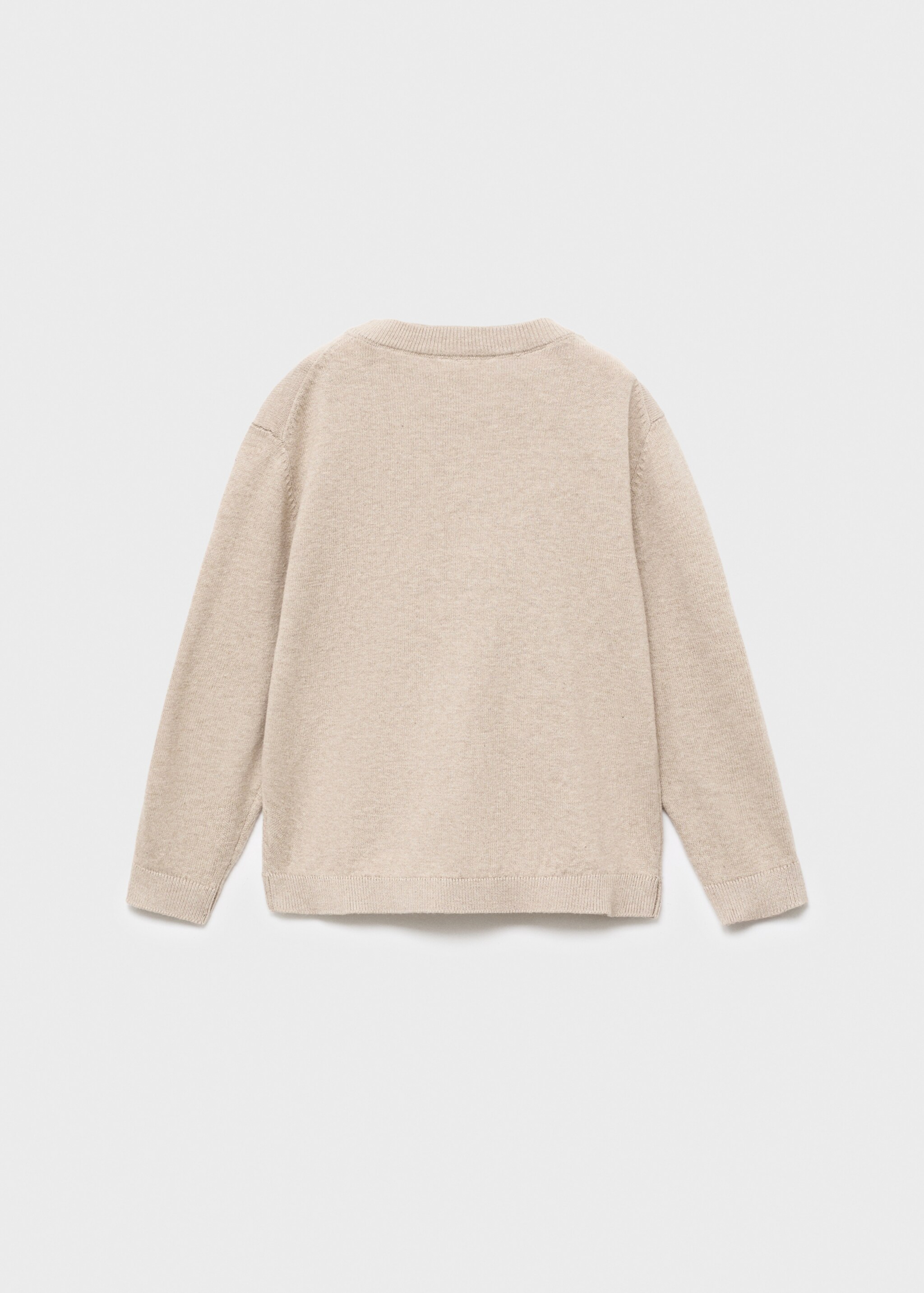 Pullover maglia dettagli a coste - Retro dell'articolo